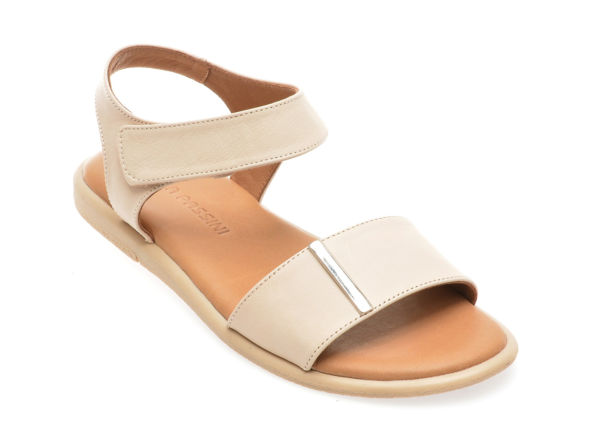 Sandale casual FLAVIA PASSINI bej, 883901, din piele naturala 1 Sandale casual FLAVIA PASSINI bej