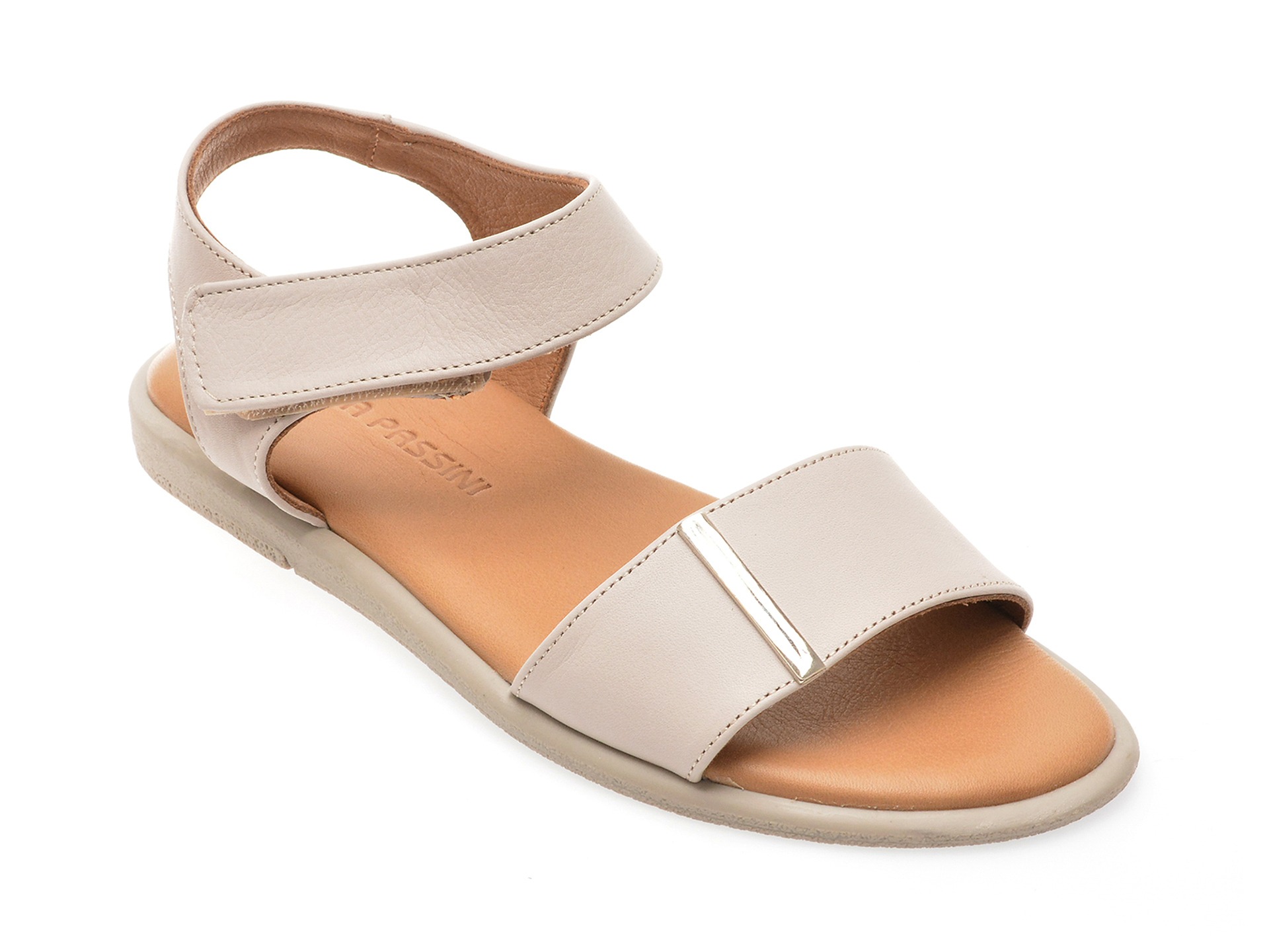 Sandale casual FLAVIA PASSINI gri, 883901, din piele naturala 1 Sandale casual FLAVIA PASSINI gri