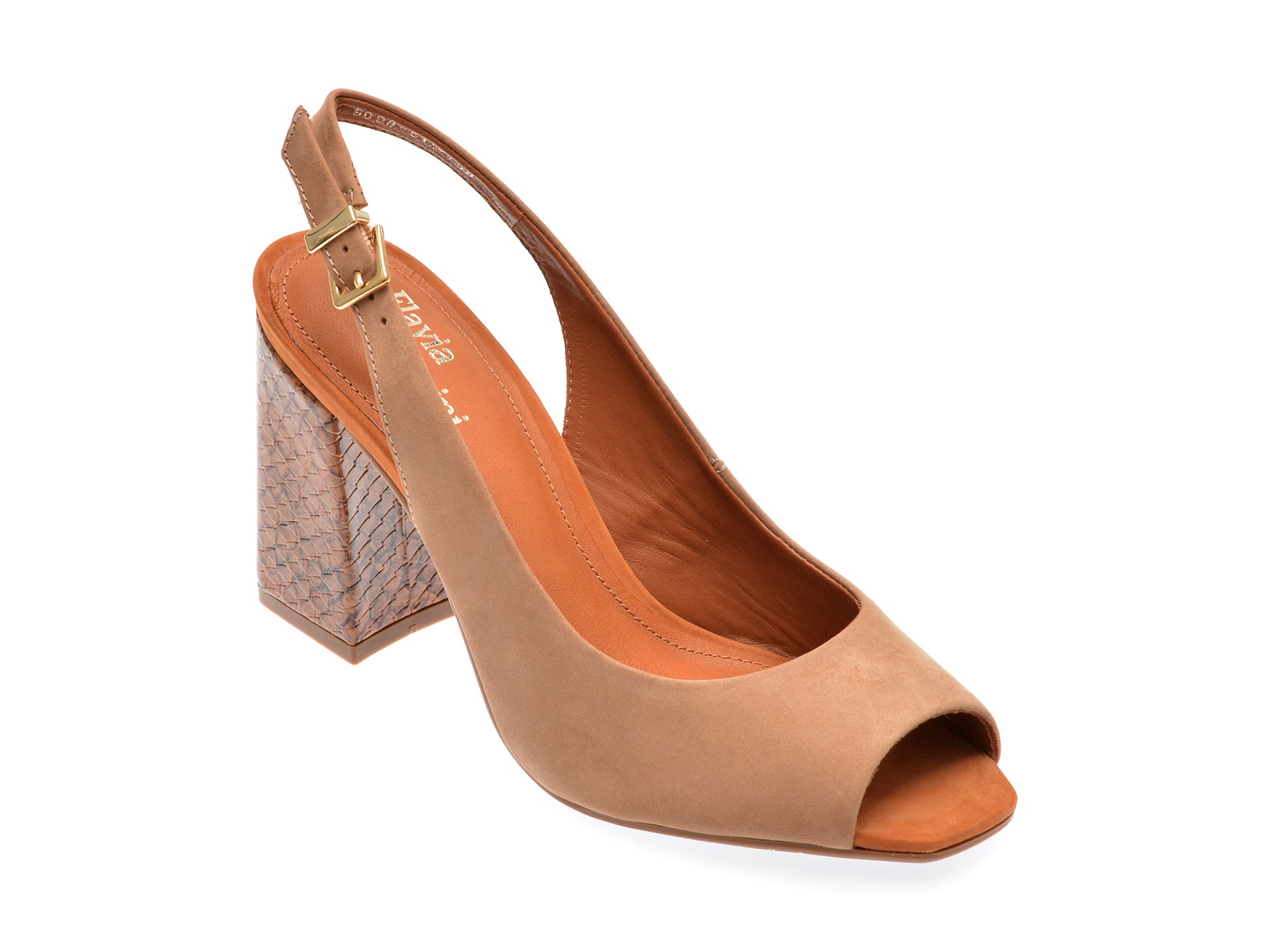 Sandale casual FLAVIA PASSINI gri, 9098498, din nabuc 1 Sandale casual FLAVIA PASSINI gri