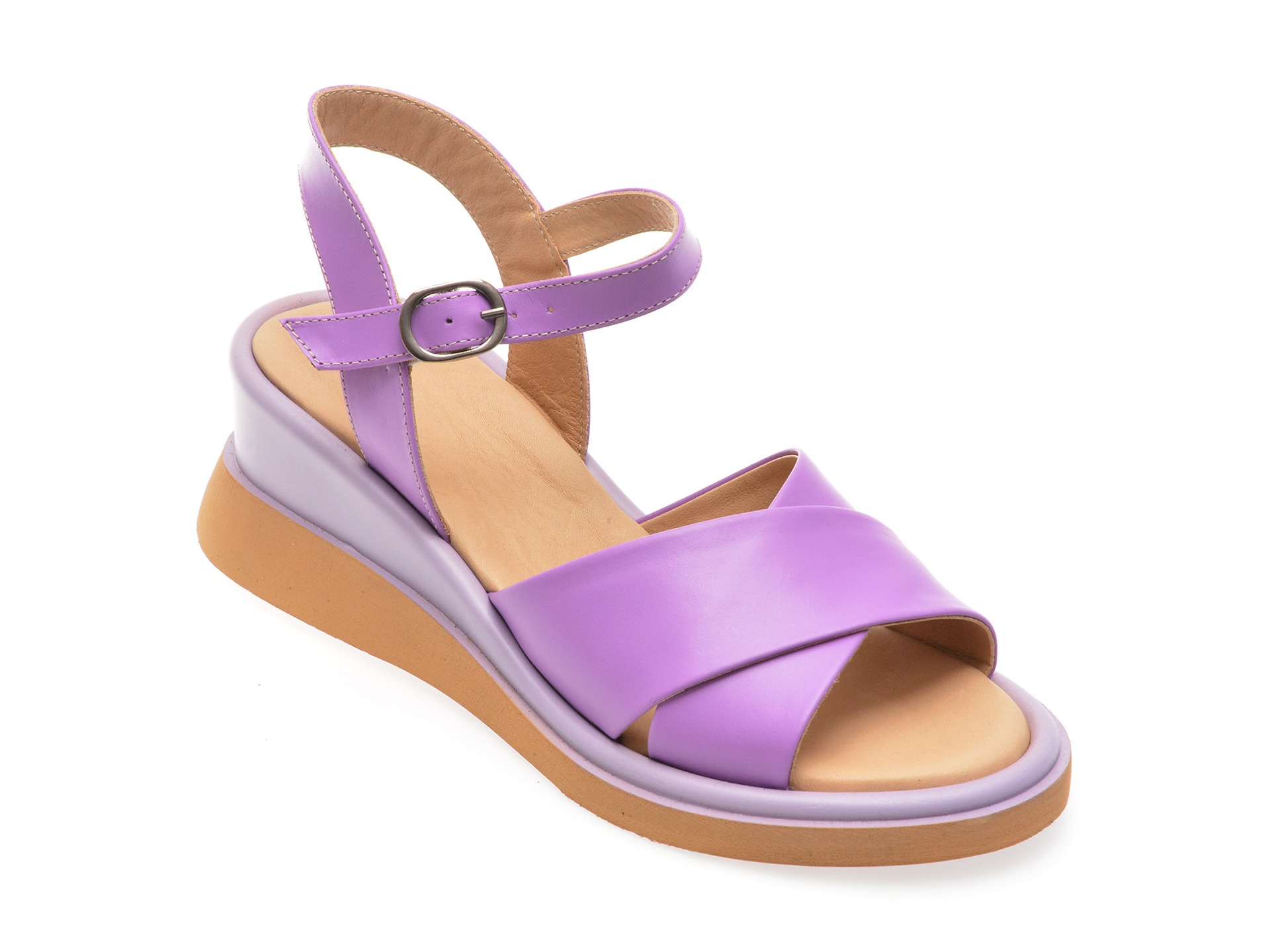 Sandale casual FLAVIA PASSINI mov, 3471081, din piele naturala 1 Sandale casual FLAVIA PASSINI mov