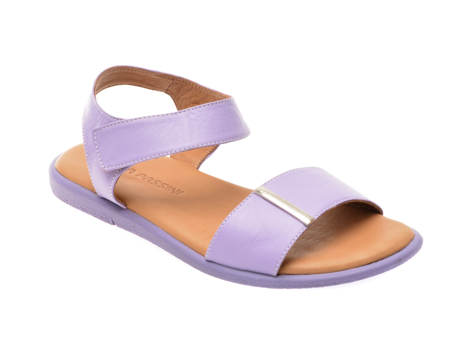 Sandale casual FLAVIA PASSINI mov, 883901, din piele naturala 1 Sandale casual FLAVIA PASSINI mov