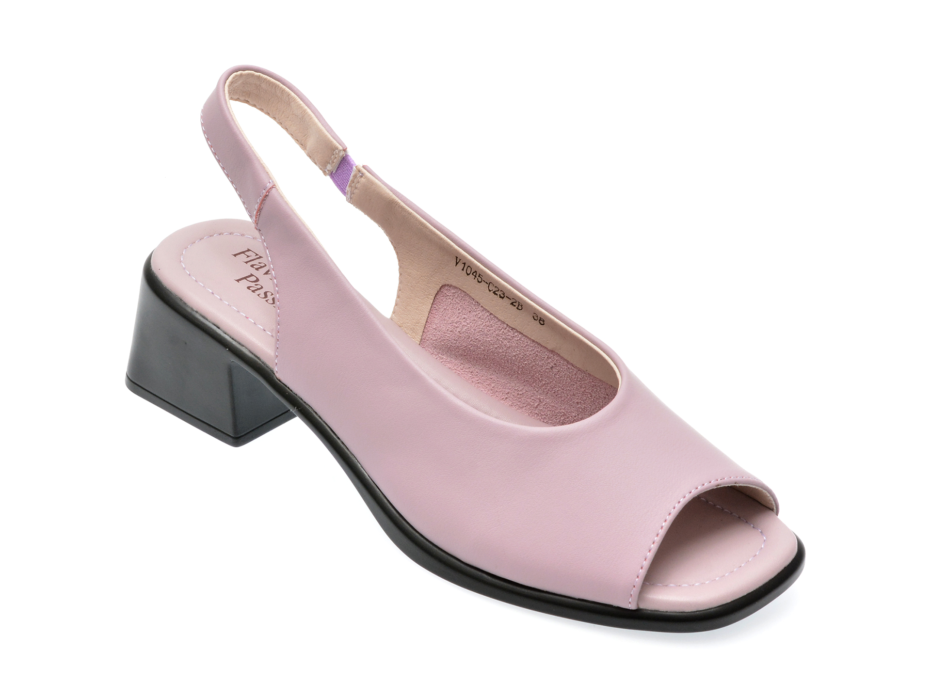 Sandale casual FLAVIA PASSINI mov, V104C23, din piele naturala 1 Sandale casual FLAVIA PASSINI mov