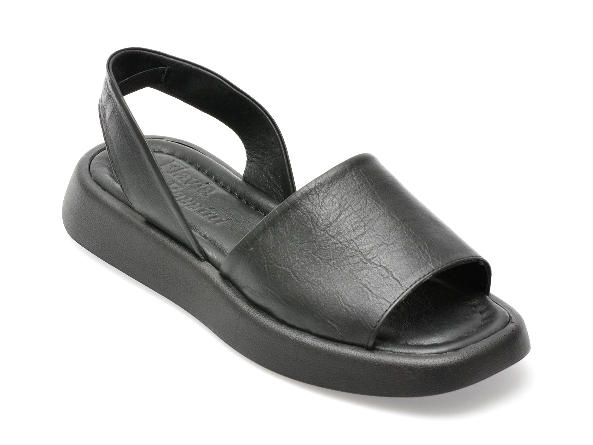 Sandale casual FLAVIA PASSINI negre, 158018, din piele naturala 1 Sandale casual FLAVIA PASSINI negre