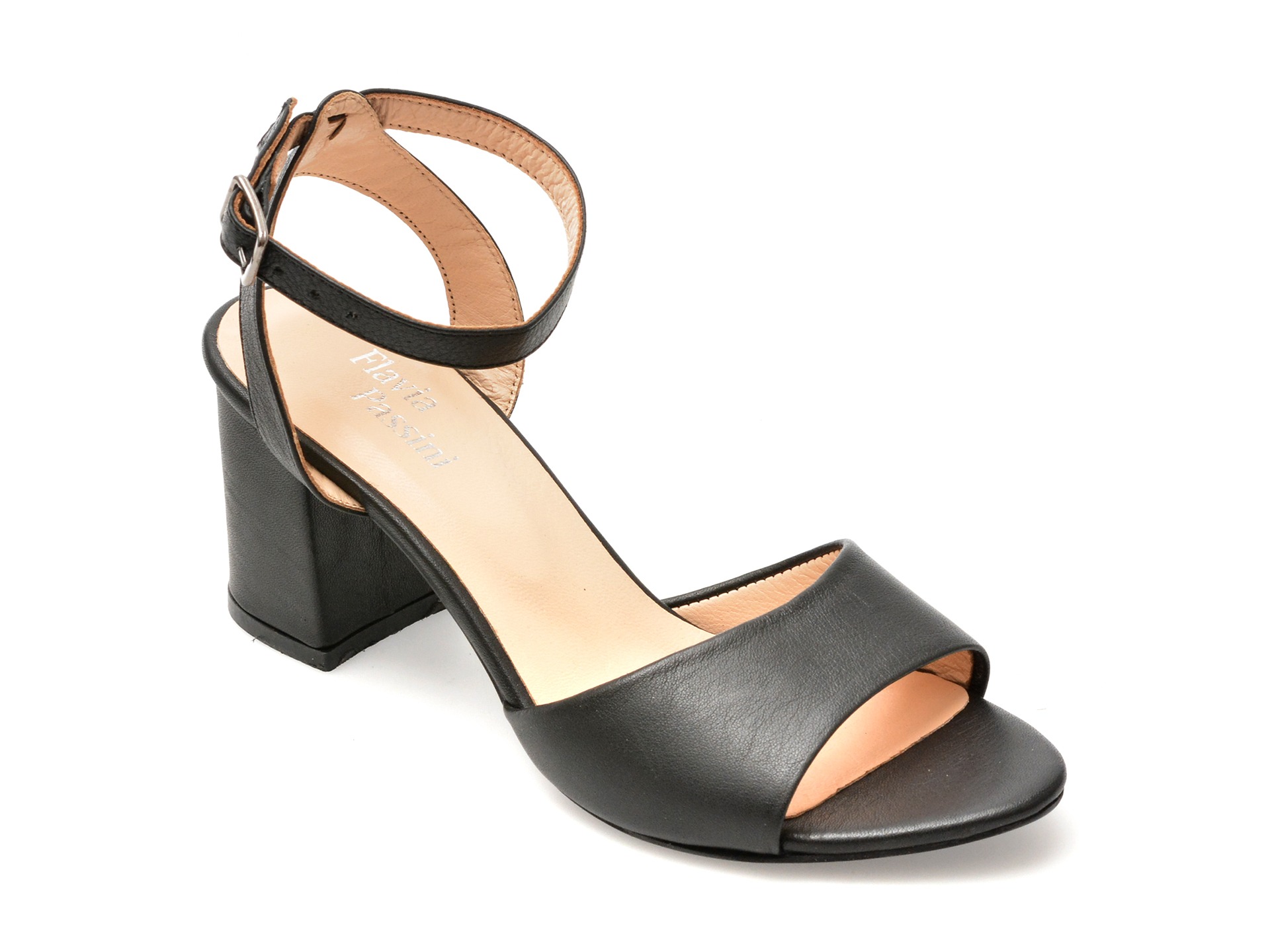 Sandale casual FLAVIA PASSINI negre, 19, din piele naturala 1 Sandale casual FLAVIA PASSINI negre