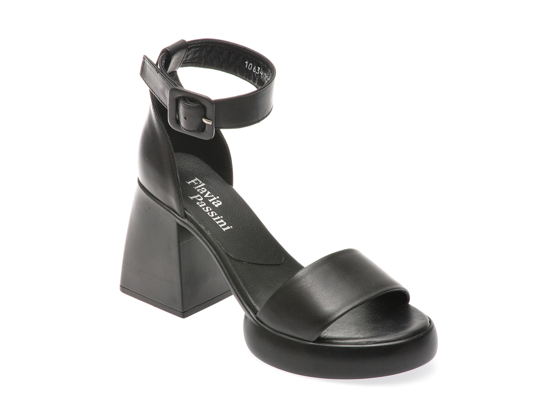 Sandale casual FLAVIA PASSINI negre, 3471063, din piele naturala 1 Sandale casual FLAVIA PASSINI negre