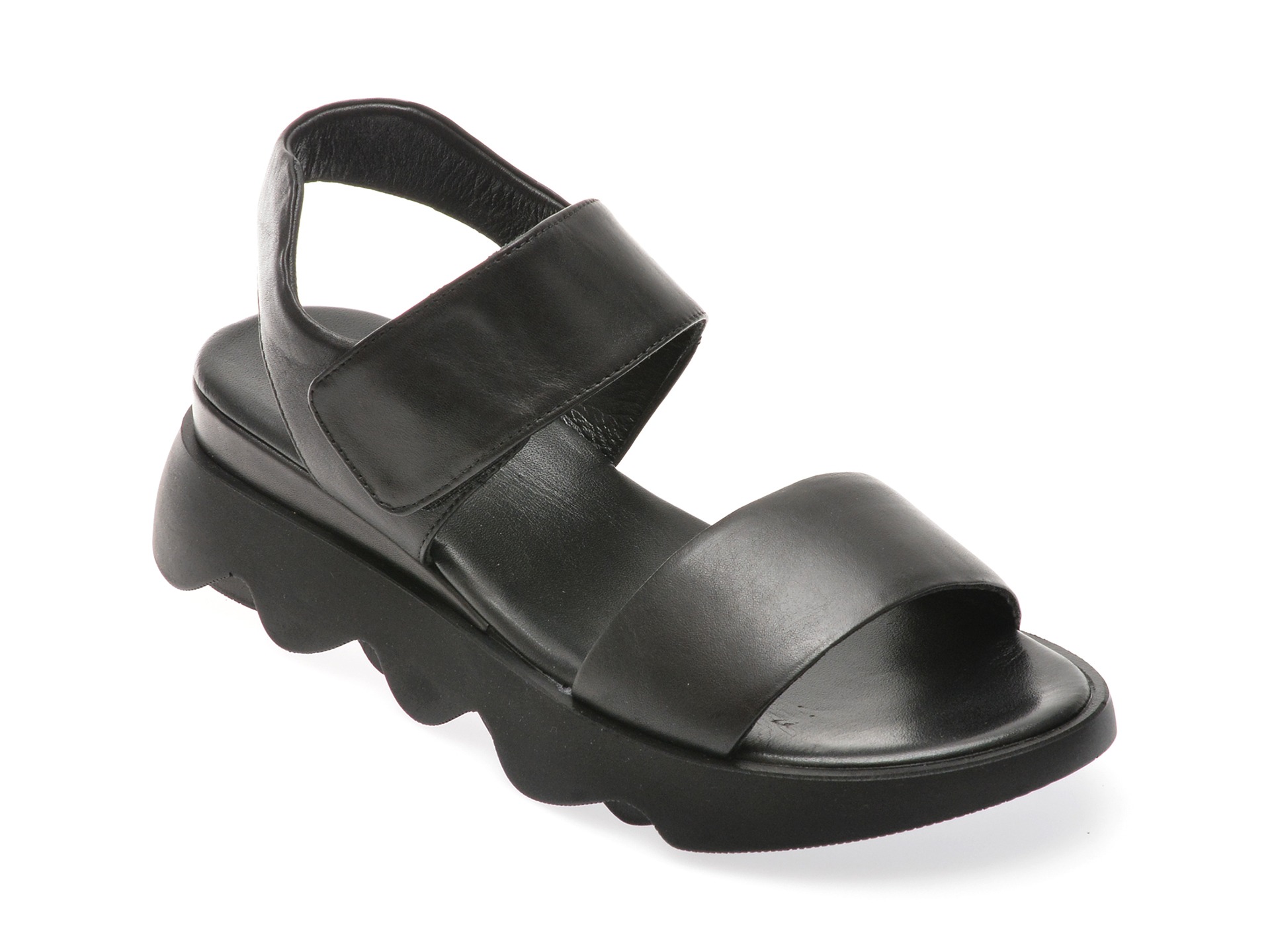 Sandale casual FLAVIA PASSINI negre, 3471077, din piele naturala 1 Sandale casual FLAVIA PASSINI negre