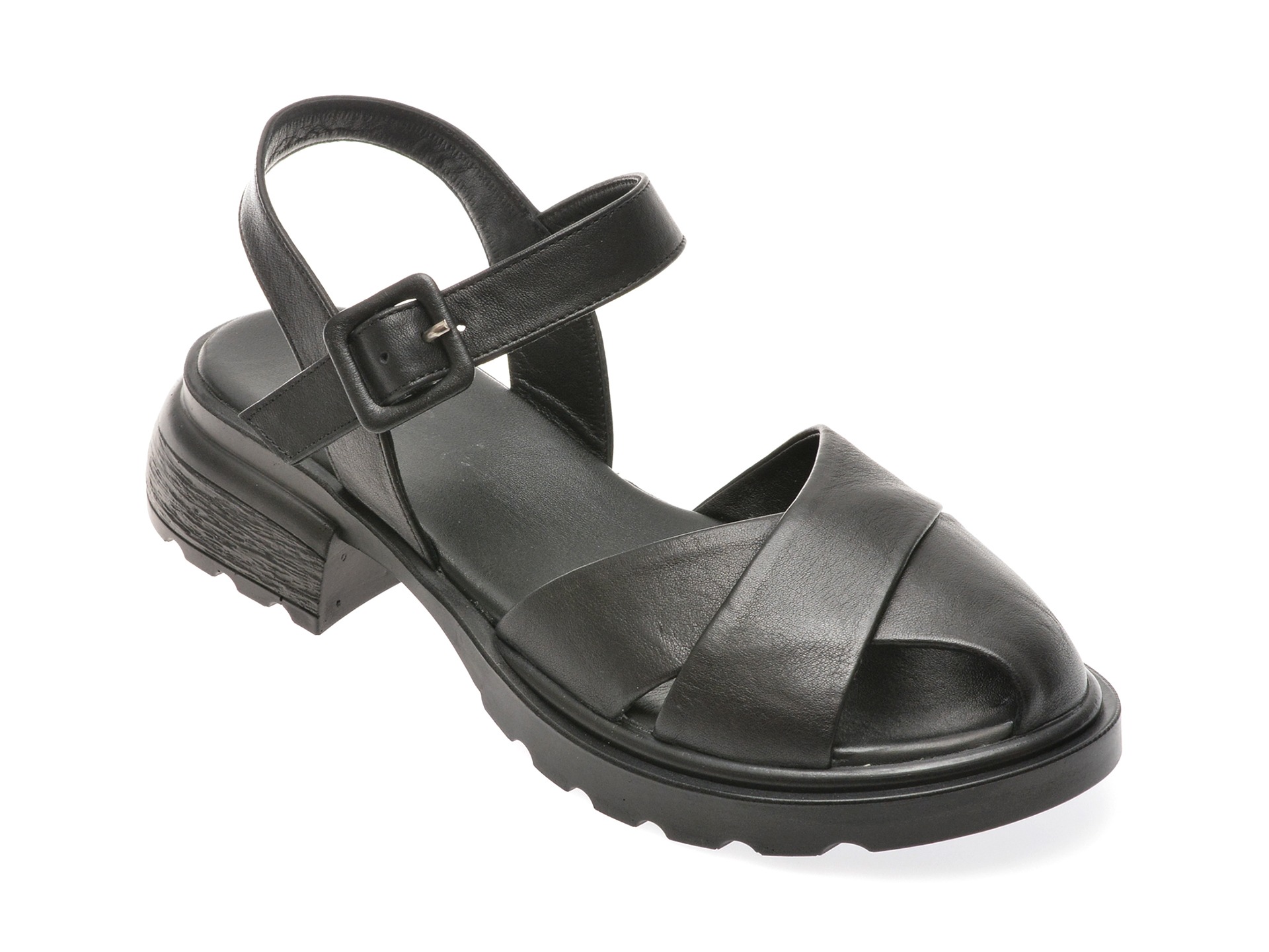 Sandale casual FLAVIA PASSINI negre, 3471090, din piele naturala 1 Sandale casual FLAVIA PASSINI negre