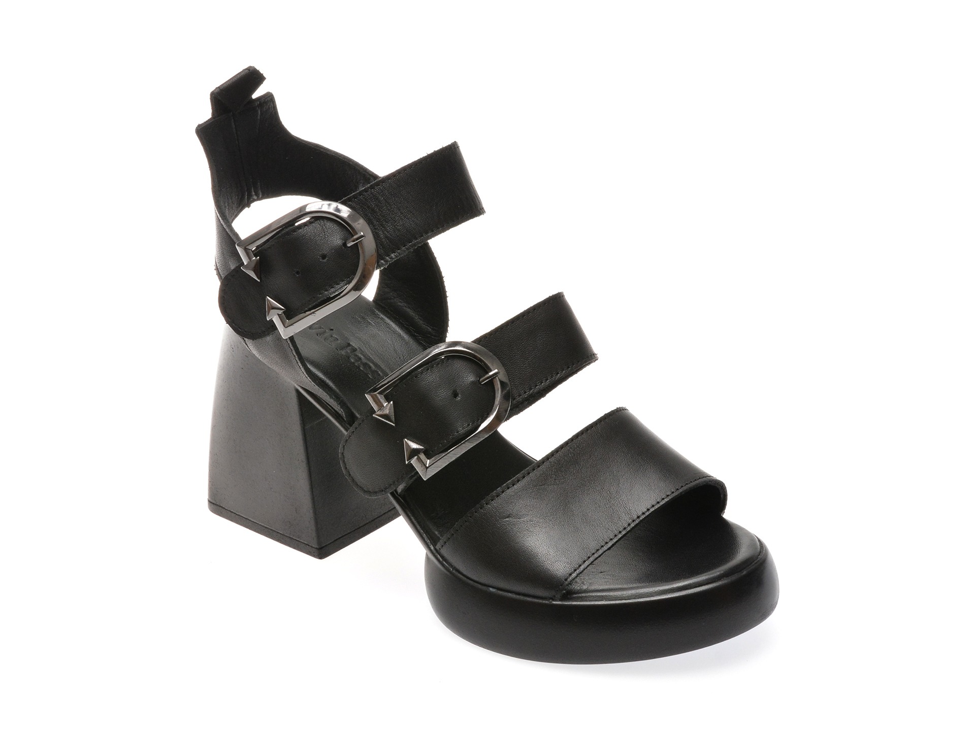Sandale casual FLAVIA PASSINI negre, 3471097, din piele naturala 1 Sandale casual FLAVIA PASSINI negre