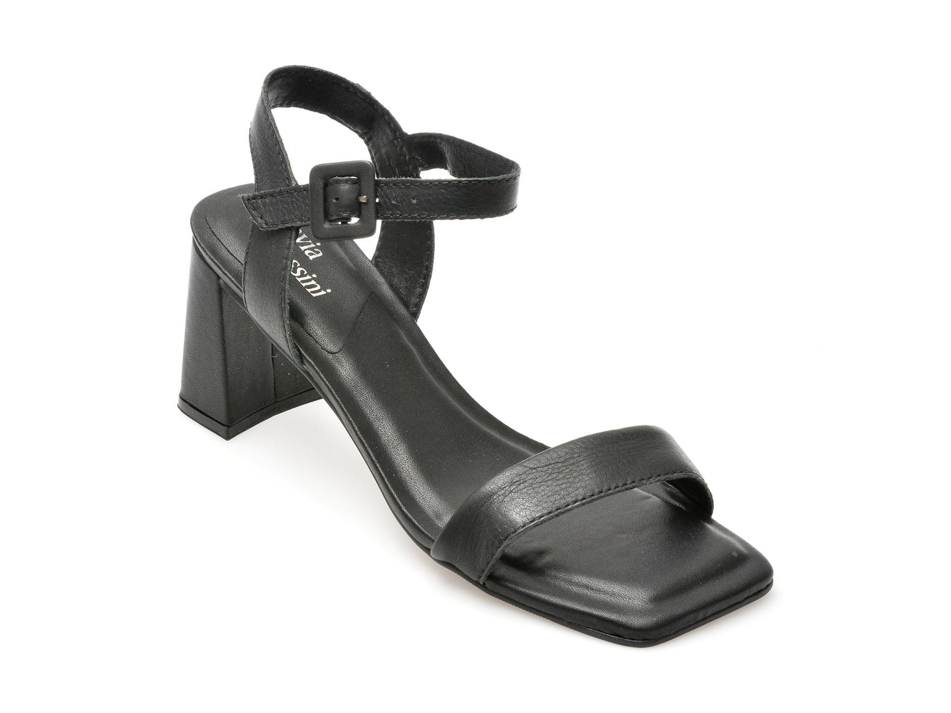 Sandale casual FLAVIA PASSINI negre, 357106, din piele naturala 1 Sandale casual FLAVIA PASSINI negre