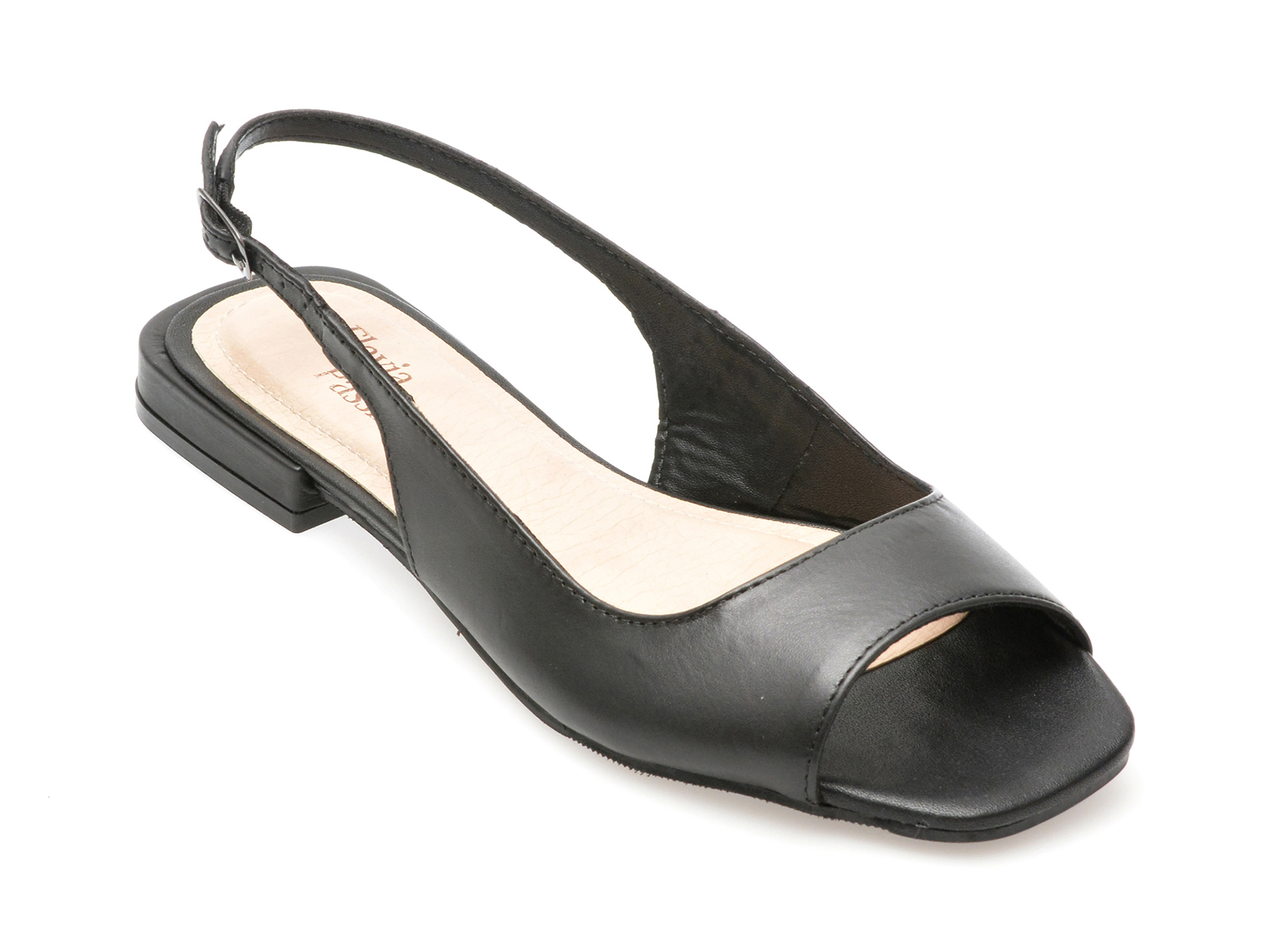 Sandale casual FLAVIA PASSINI negre, 358504, din piele naturala 1 Sandale casual FLAVIA PASSINI negre
