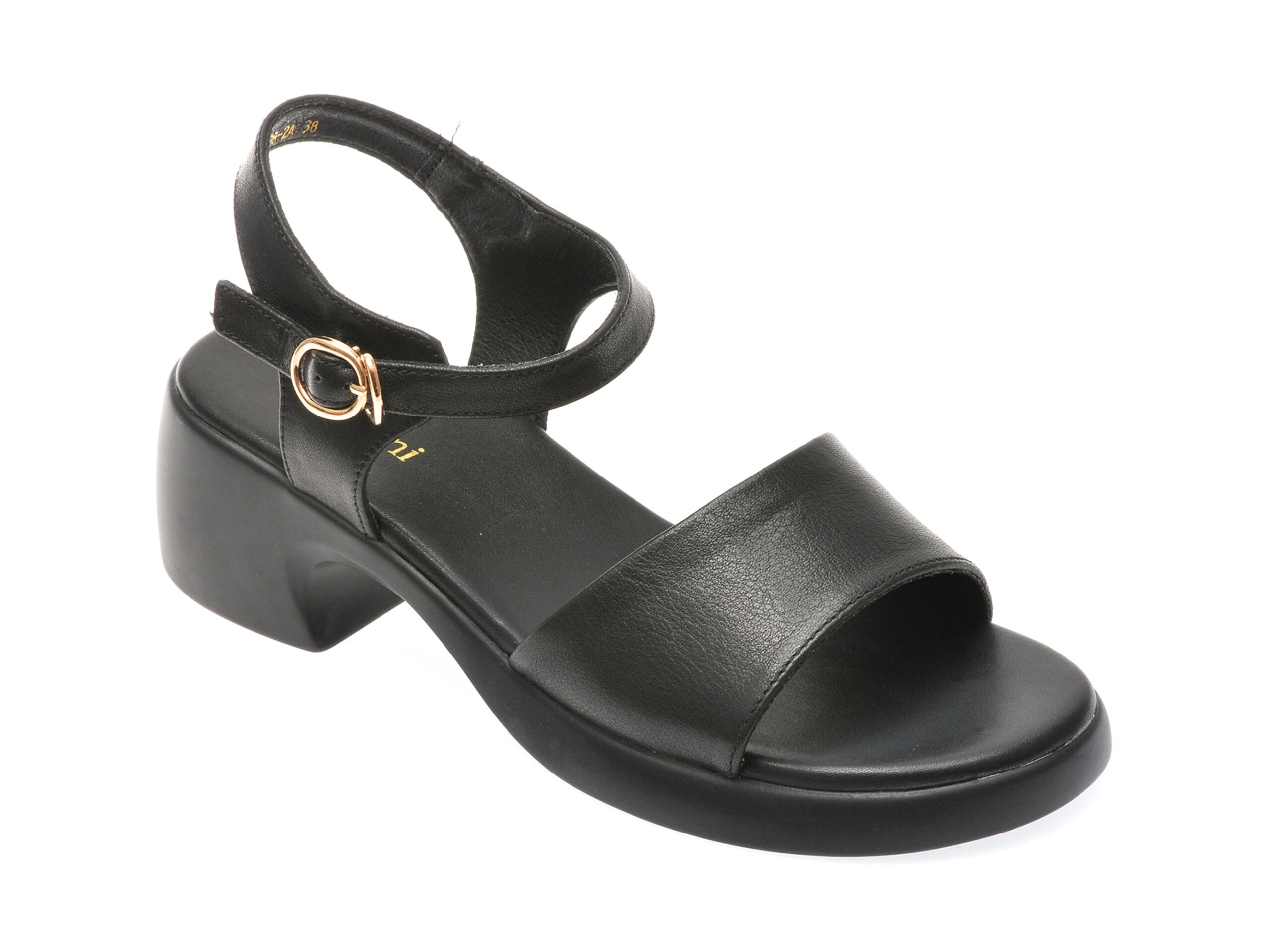 Sandale casual FLAVIA PASSINI negre, 88208, din piele naturala 1 Sandale casual FLAVIA PASSINI negre