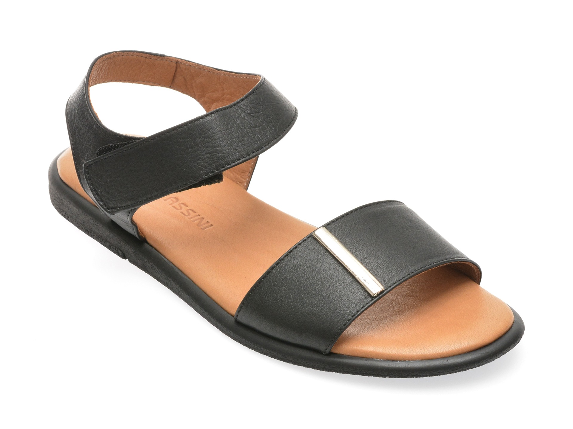 Sandale casual FLAVIA PASSINI negre, 883901, din piele naturala 1 Sandale casual FLAVIA PASSINI negre