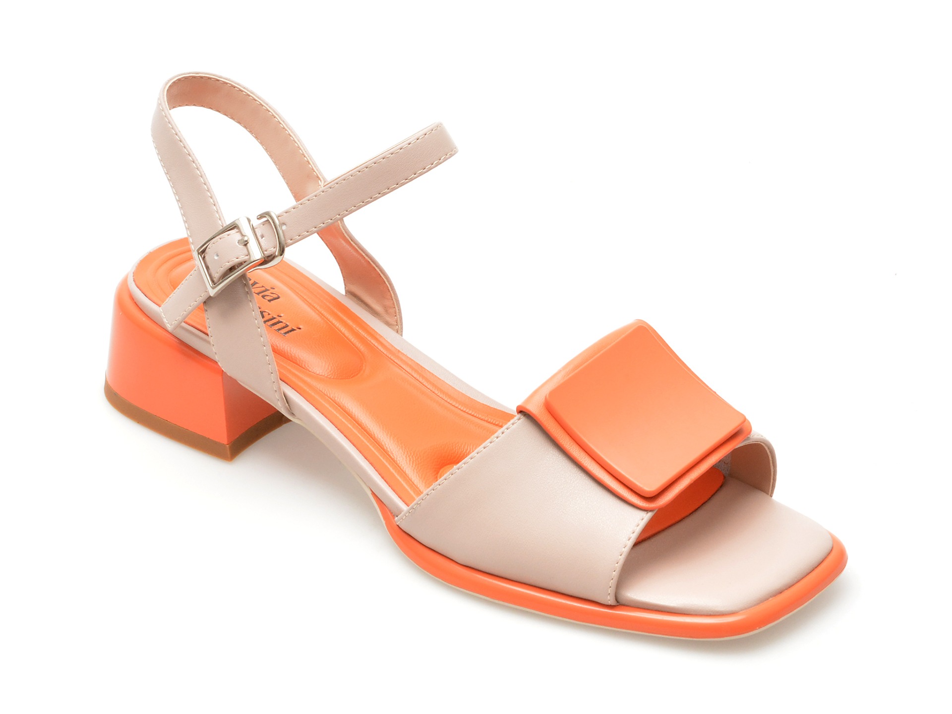 Sandale casual FLAVIA PASSINI nude, 8514, din piele naturala 1 Sandale casual FLAVIA PASSINI nude