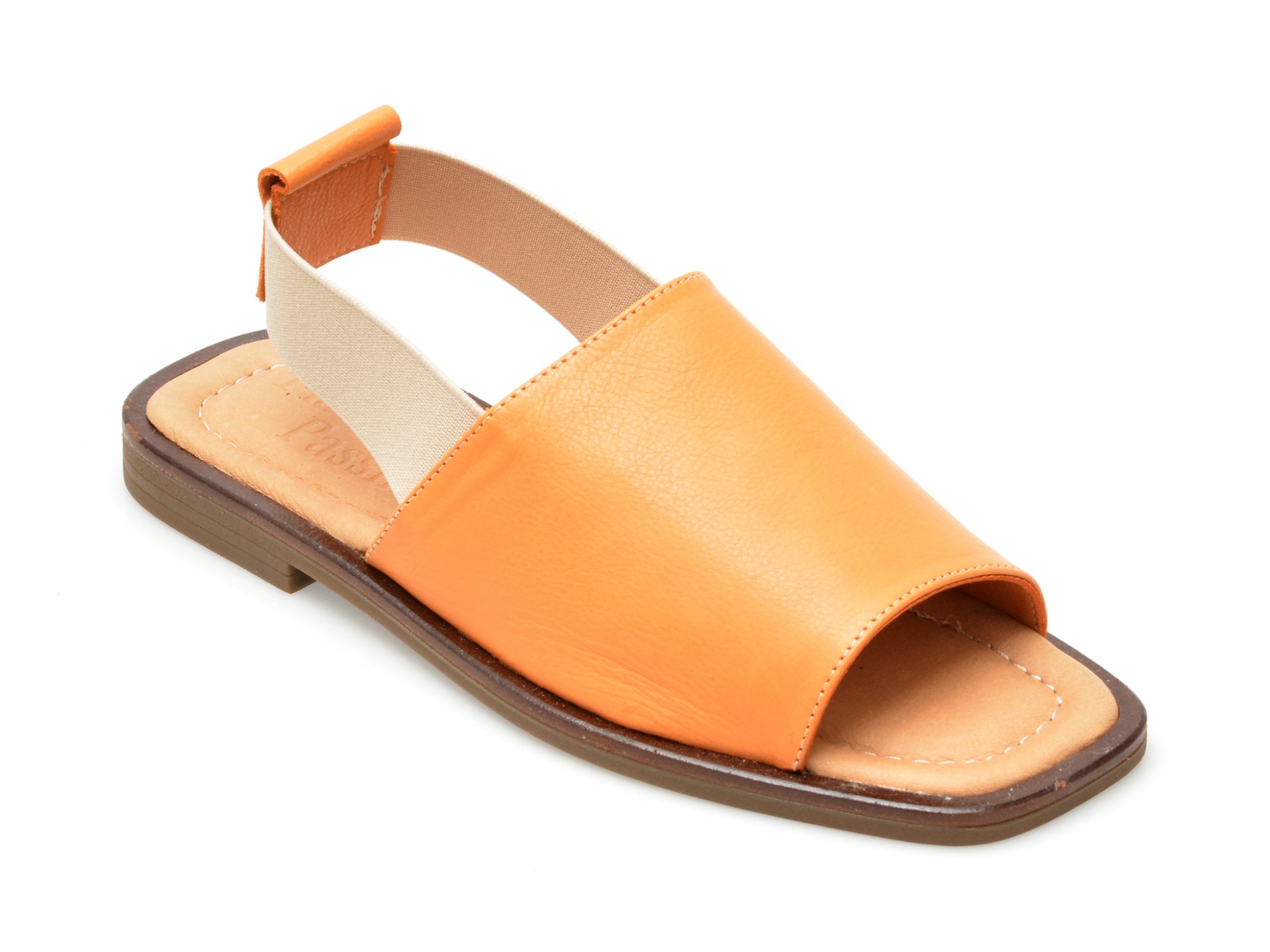 Sandale casual FLAVIA PASSINI portocalii, 5001802, din piele naturala 1 Sandale casual FLAVIA PASSINI portocalii