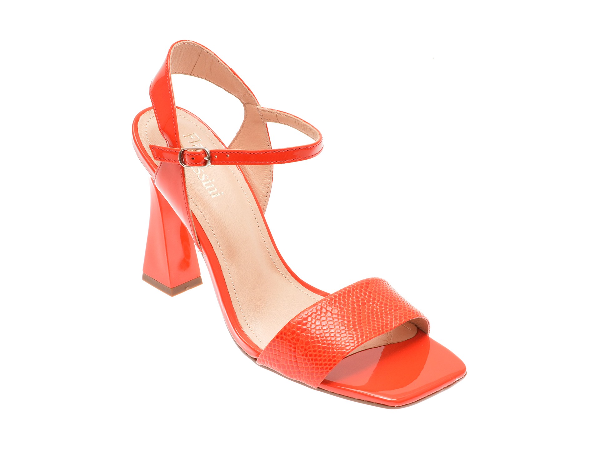 Sandale casual FLAVIA PASSINI rosii, 1119835, din piele naturala 1 Sandale casual FLAVIA PASSINI rosii