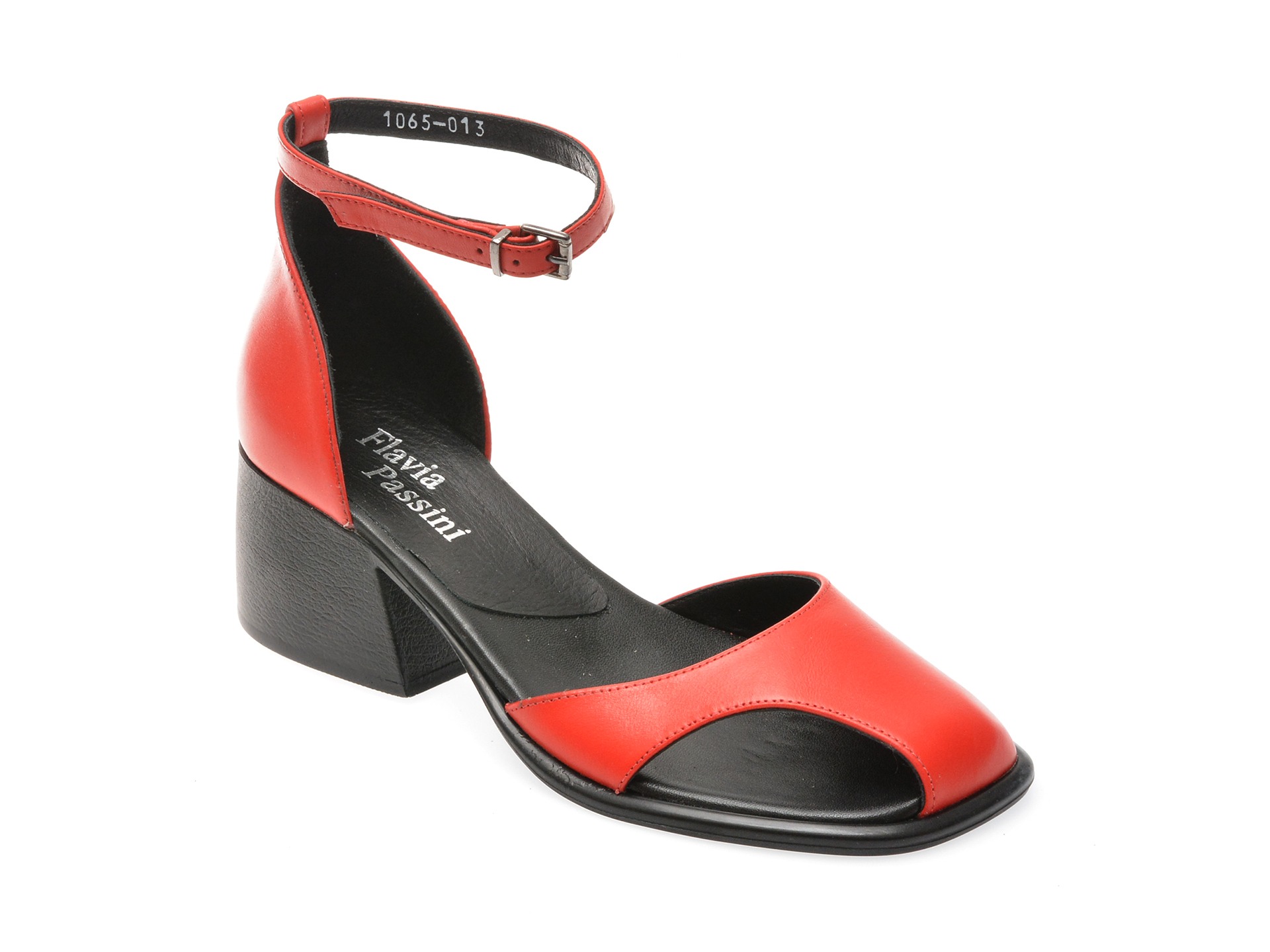 Sandale casual FLAVIA PASSINI rosii, 3471065, din piele naturala 1 Sandale casual FLAVIA PASSINI rosii