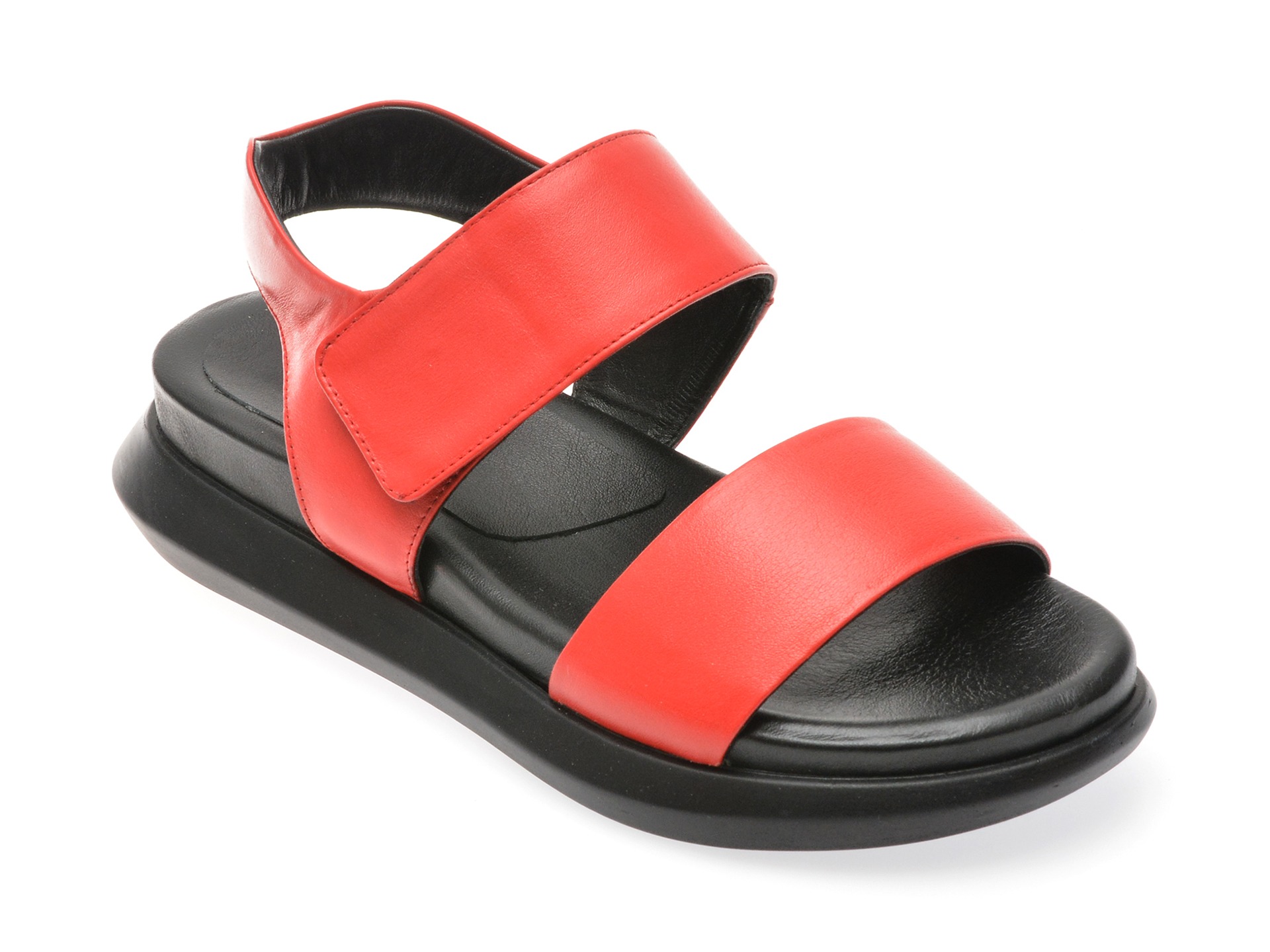 Sandale casual FLAVIA PASSINI rosii, 347736, din piele naturala 1 Sandale casual FLAVIA PASSINI rosii