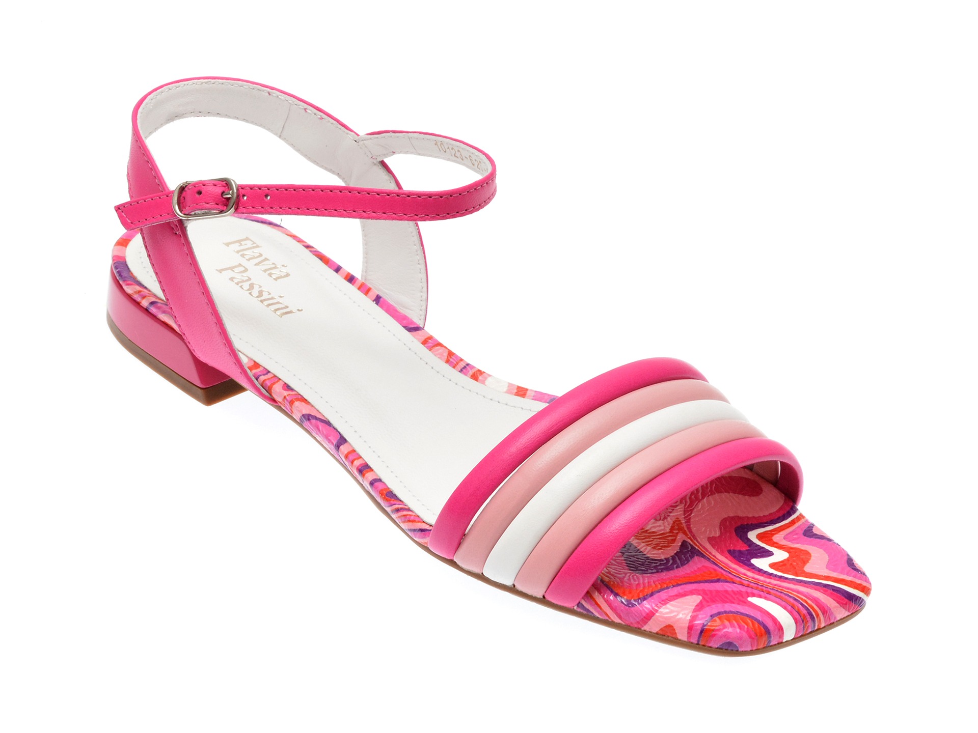 Sandale casual FLAVIA PASSINI roz, 1012691, din piele naturala 1 Sandale casual FLAVIA PASSINI roz
