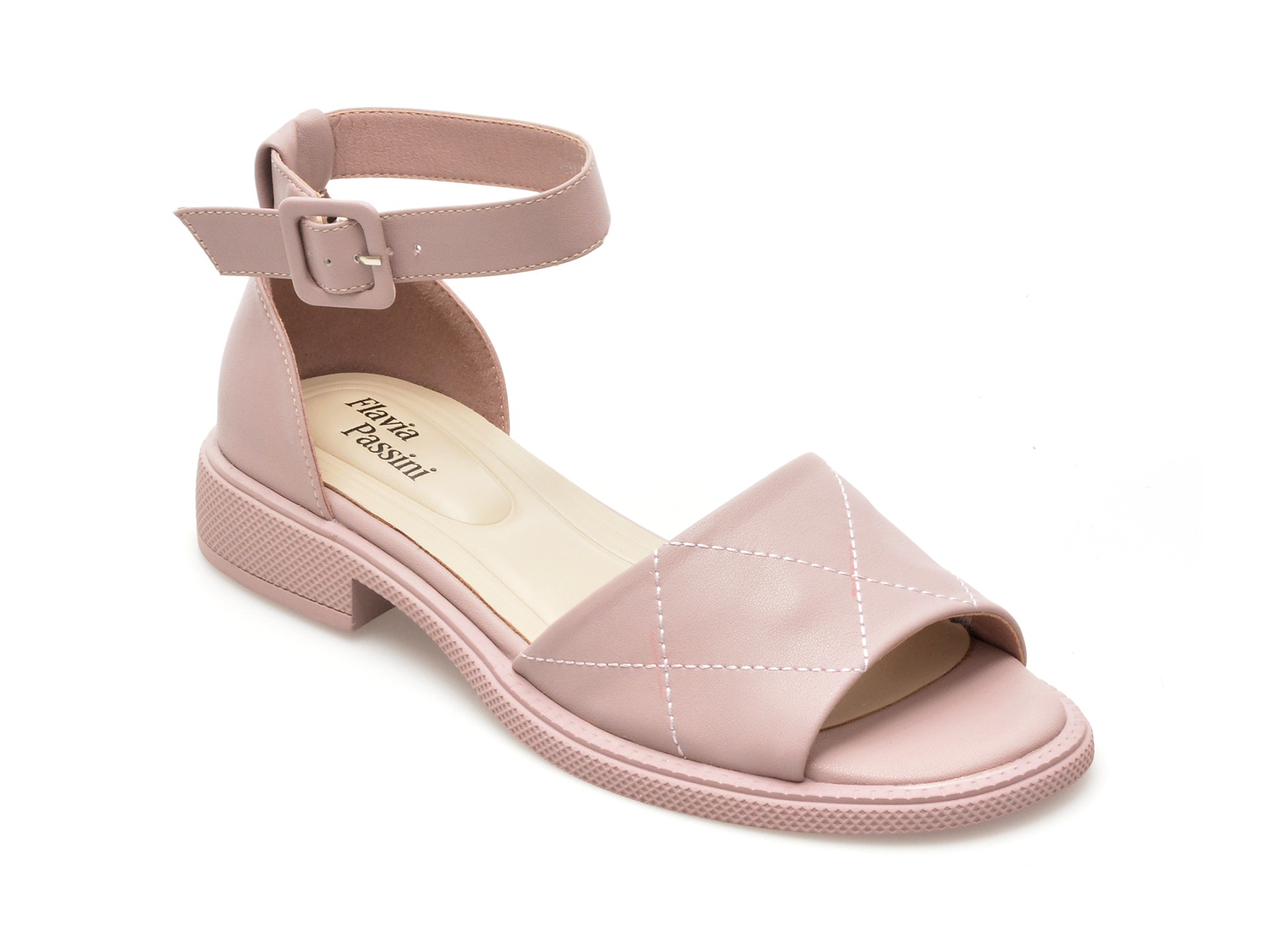 Sandale casual FLAVIA PASSINI roz, 62426, din piele naturala 1 Sandale casual FLAVIA PASSINI roz