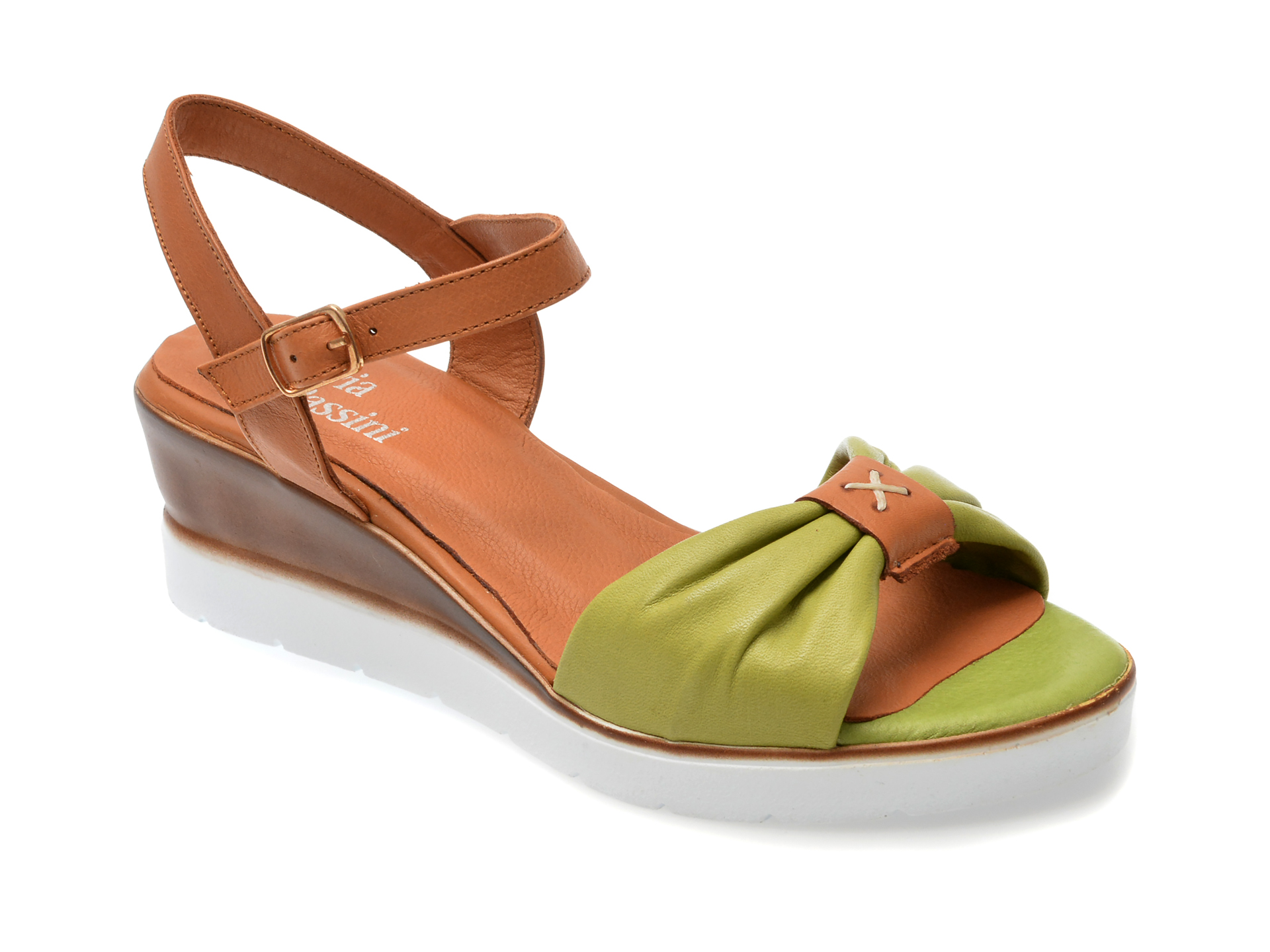 Sandale casual FLAVIA PASSINI verzi, 2136, din piele naturala 1 Sandale casual FLAVIA PASSINI verzi