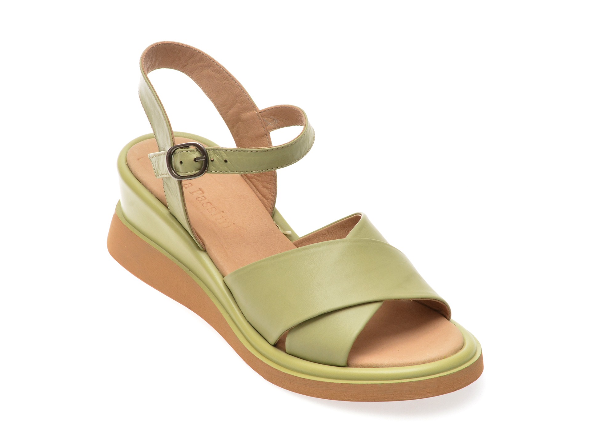 Sandale casual FLAVIA PASSINI verzi, 3471081, din piele naturala 1 Sandale casual FLAVIA PASSINI verzi