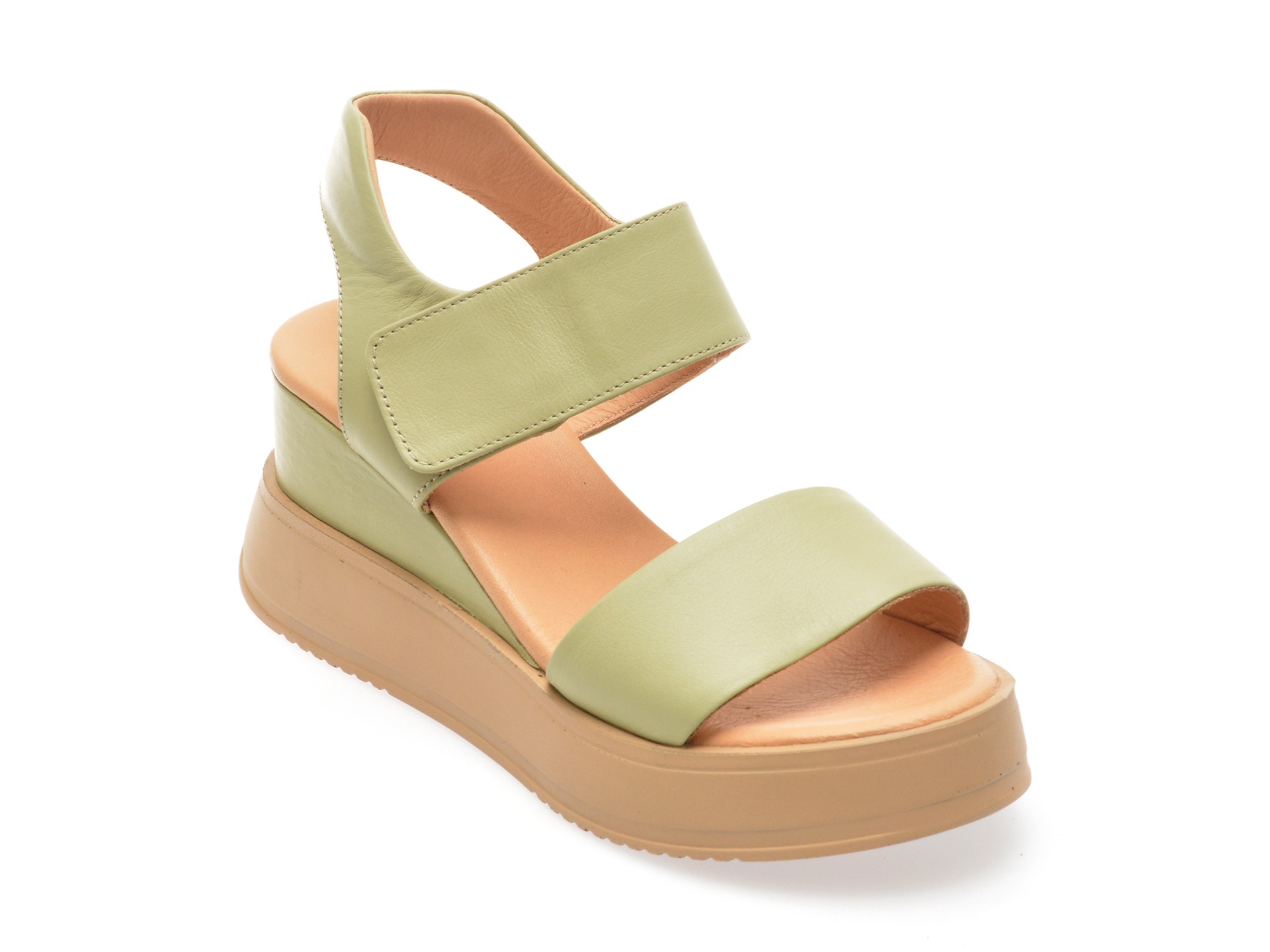 Sandale casual FLAVIA PASSINI verzi, 347978, din piele naturala 1 Sandale casual FLAVIA PASSINI verzi