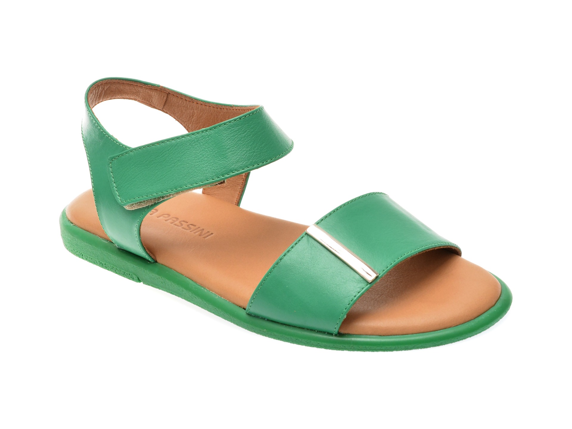 Sandale casual FLAVIA PASSINI verzi, 883901, din piele naturala 1 Sandale casual FLAVIA PASSINI verzi