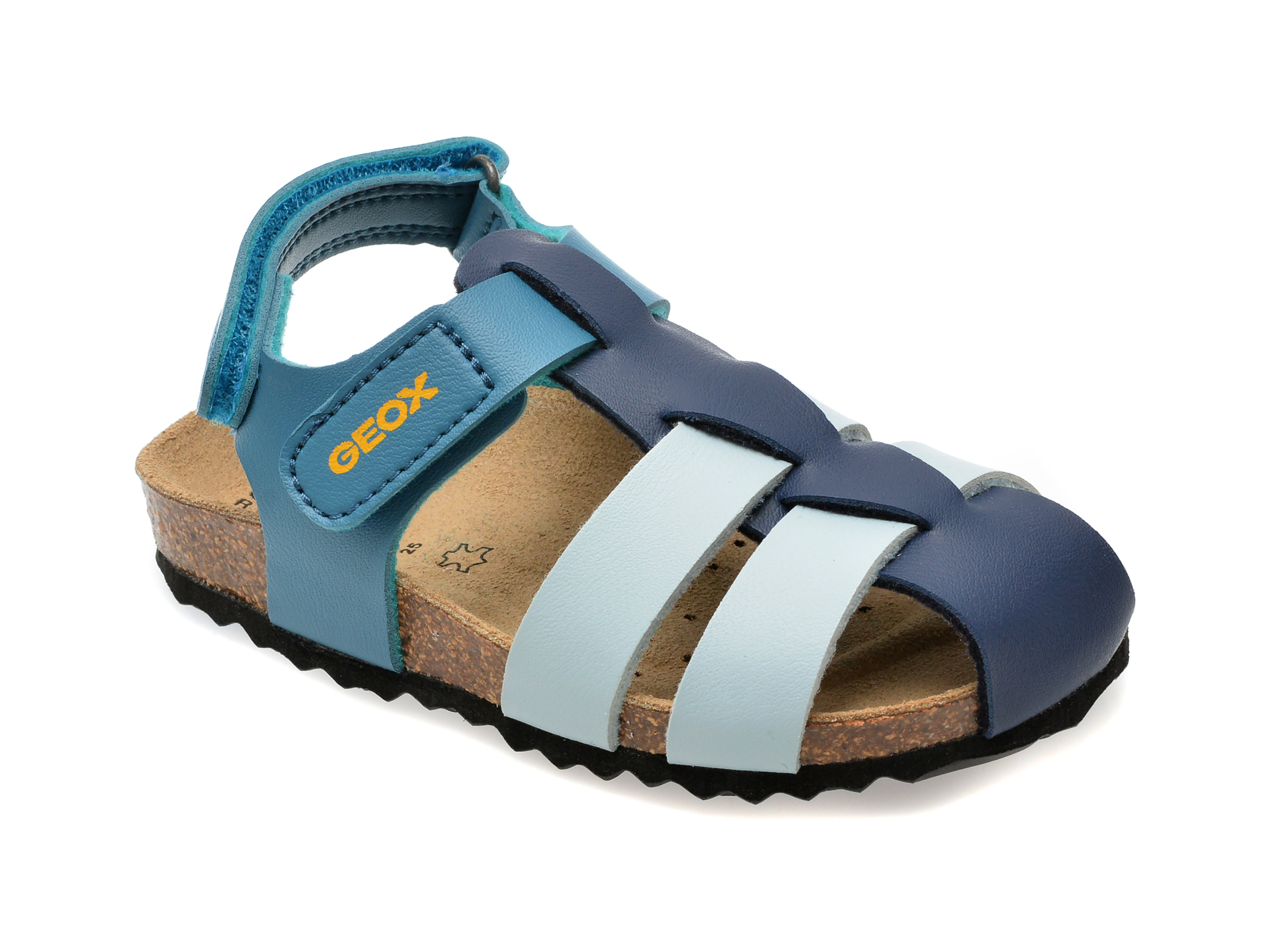 Sandale casual GEOX albastre, B452QA, din piele ecologica 1 Sandale casual GEOX albastre