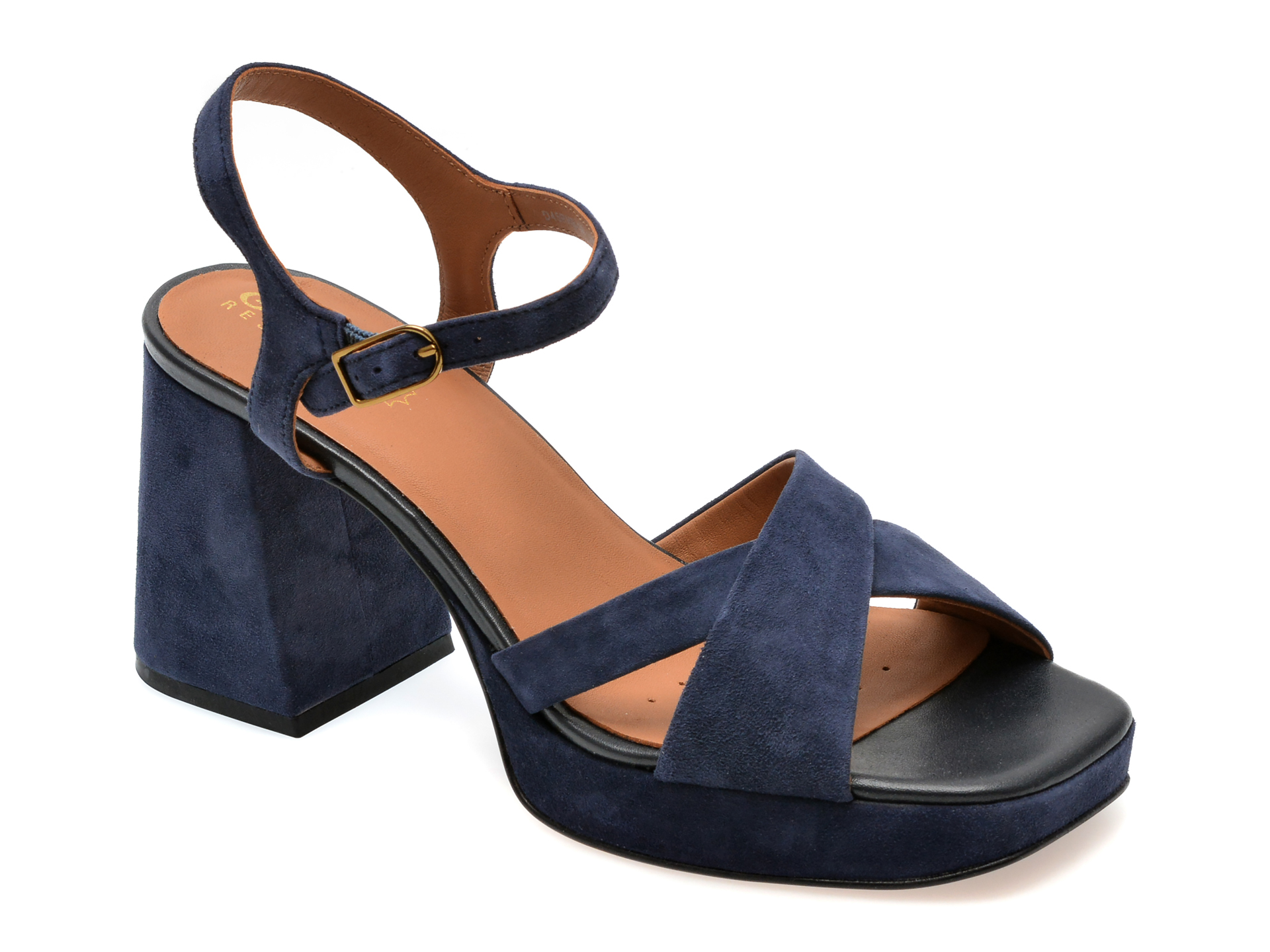 Sandale casual GEOX bleumarin, D45RHB, din piele intoarsa 1 Sandale casual GEOX bleumarin