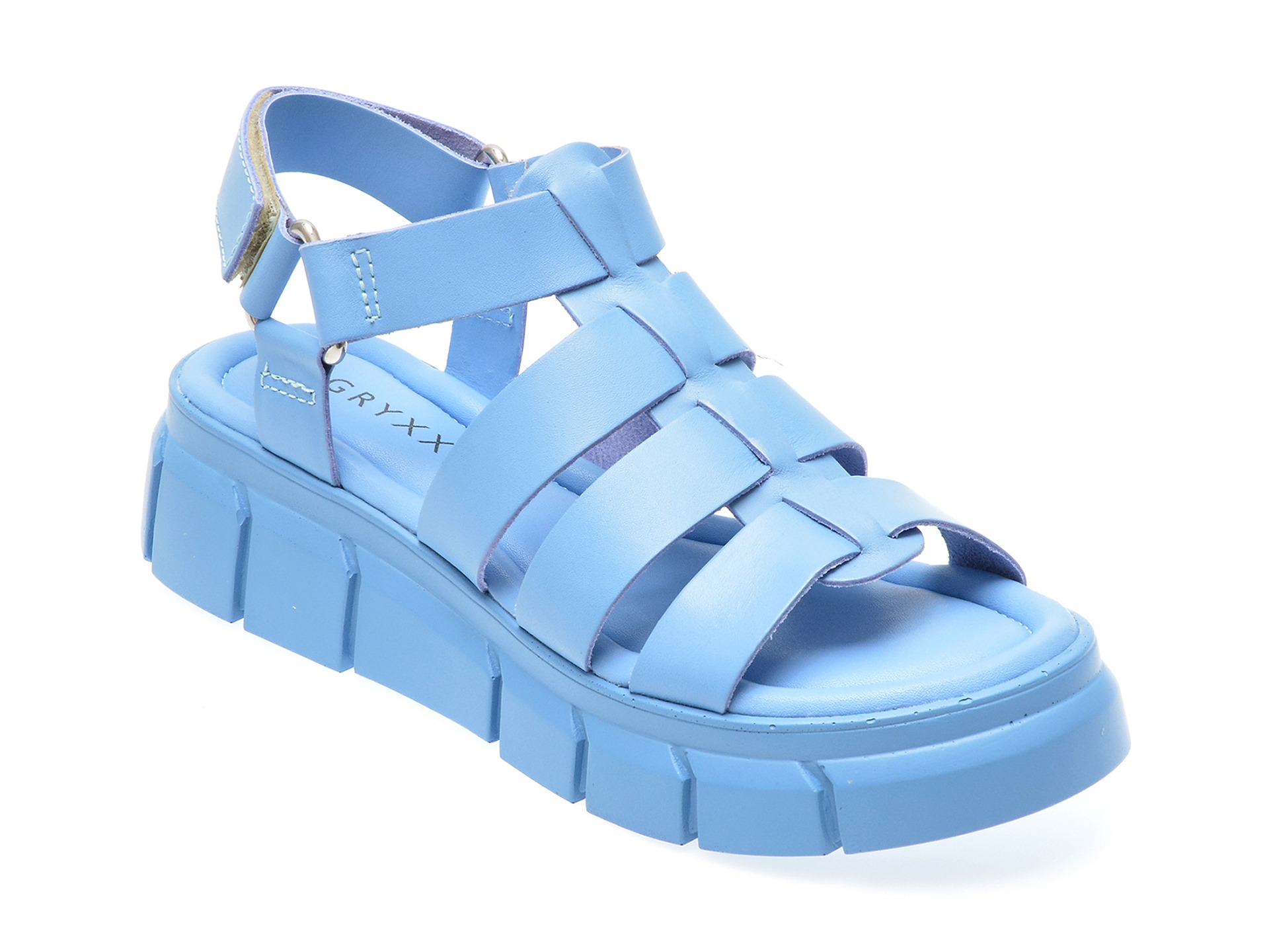 Sandale casual GRYXX albastre, 357802, din piele naturala 1 Sandale casual GRYXX albastre