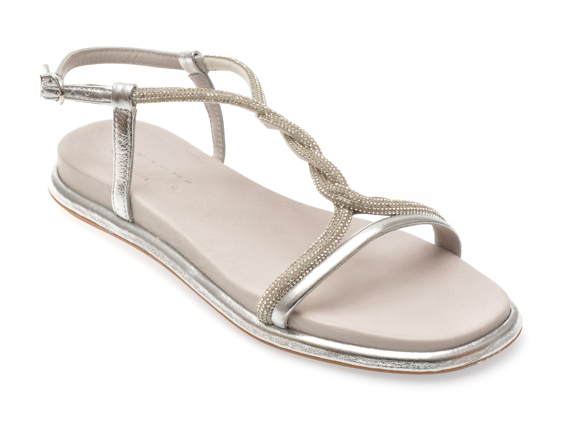 Sandale casual GRYXX argintii, 4142, din piele naturala 1 Sandale casual GRYXX argintii