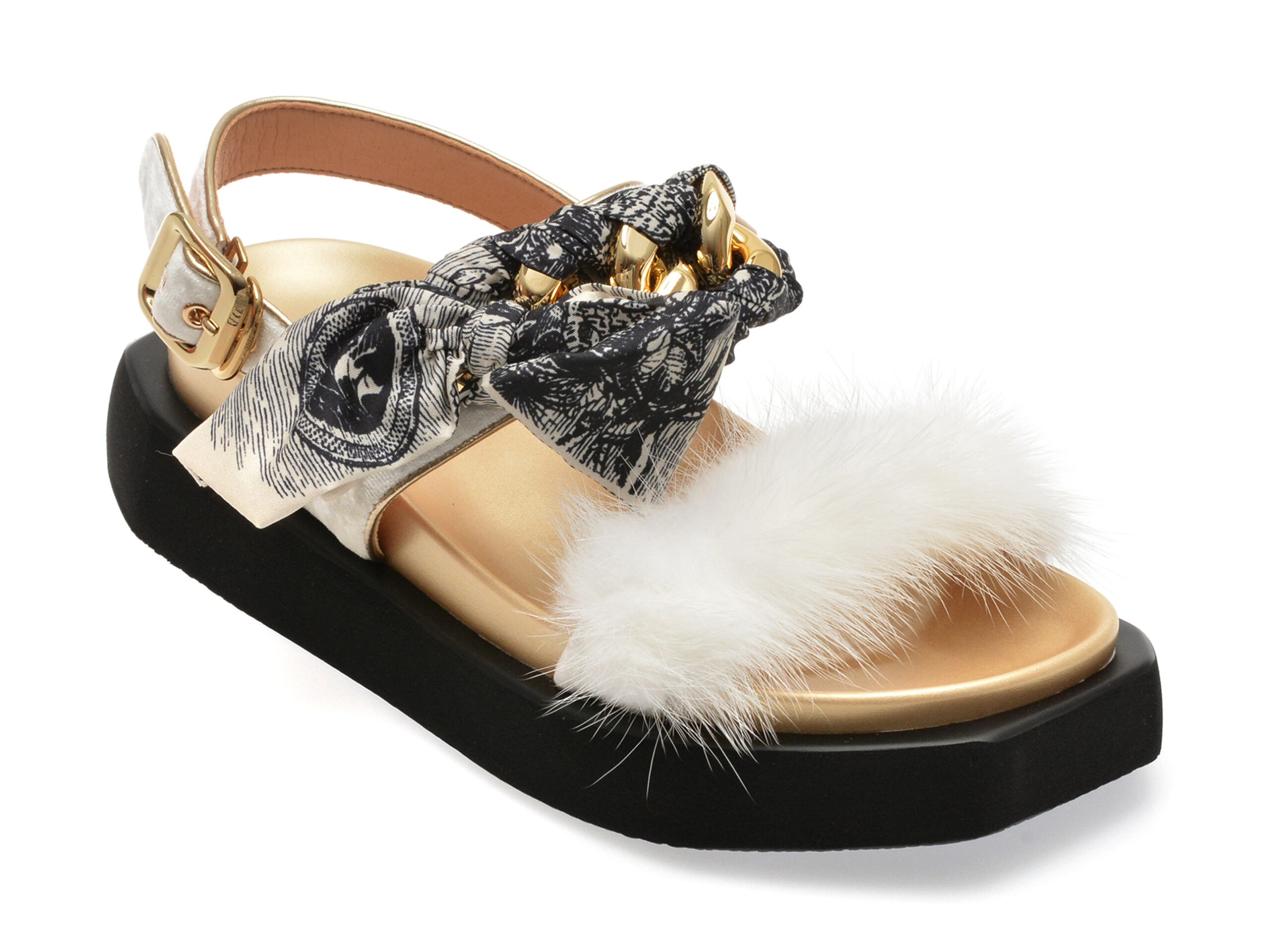 Sandale casual GRYXX bej, 3862, din material textil si piele ecologica 1 Sandale casual GRYXX bej