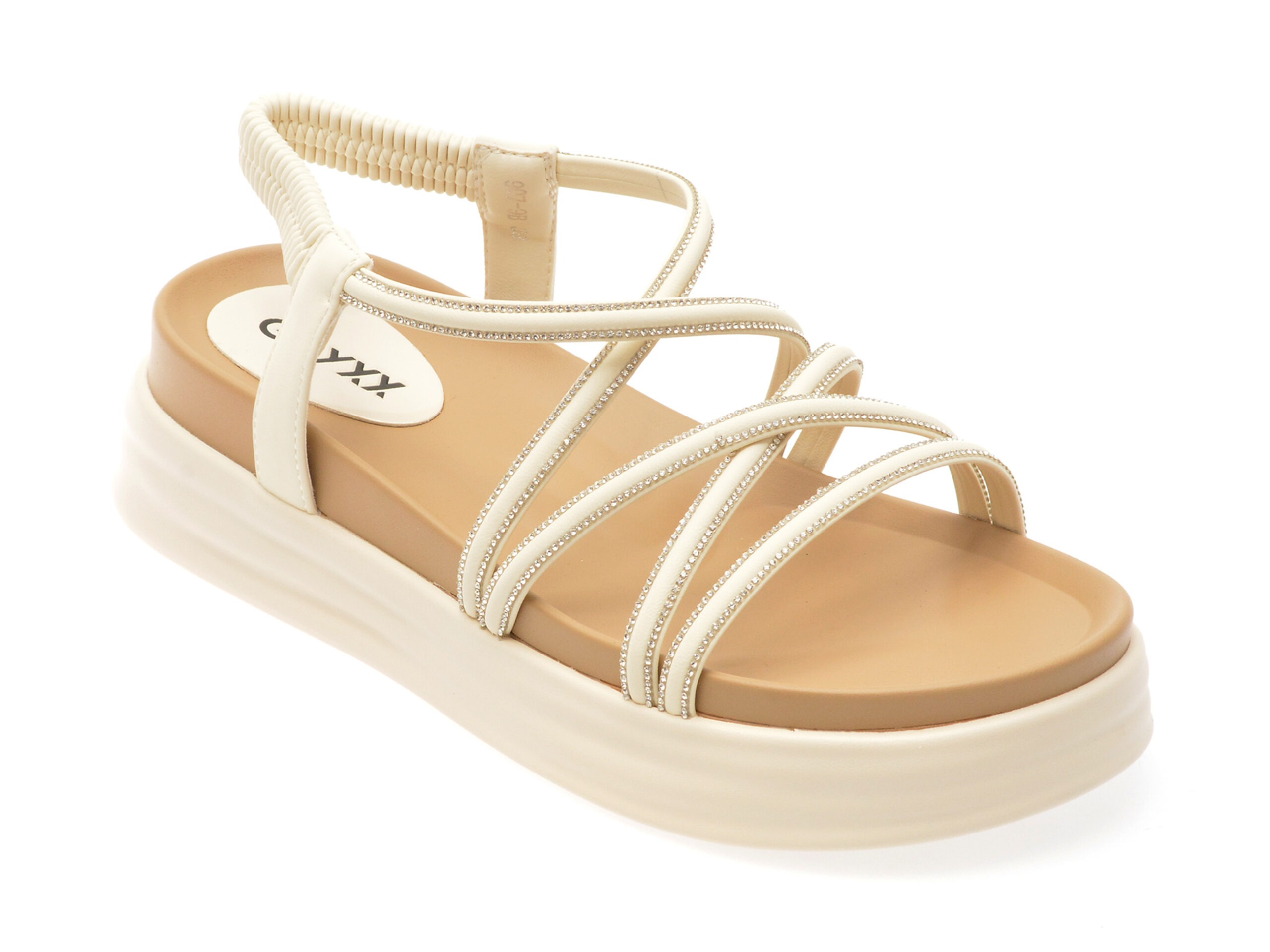 Sandale casual GRYXX bej, 9079, din piele ecologica 1 Sandale casual GRYXX bej