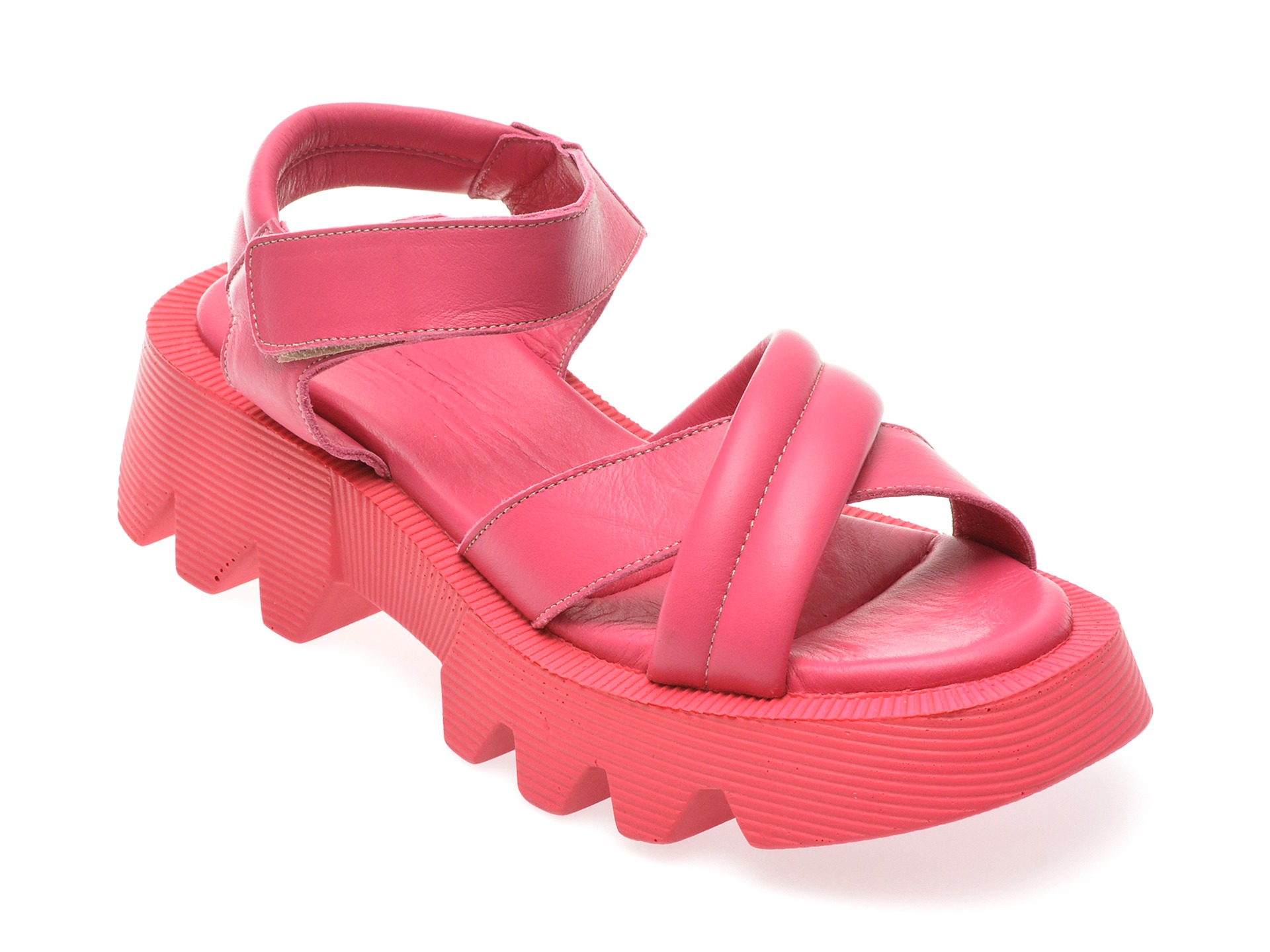 Sandale casual GRYXX fucsia, 13103, din piele naturala 1 Sandale casual GRYXX fucsia