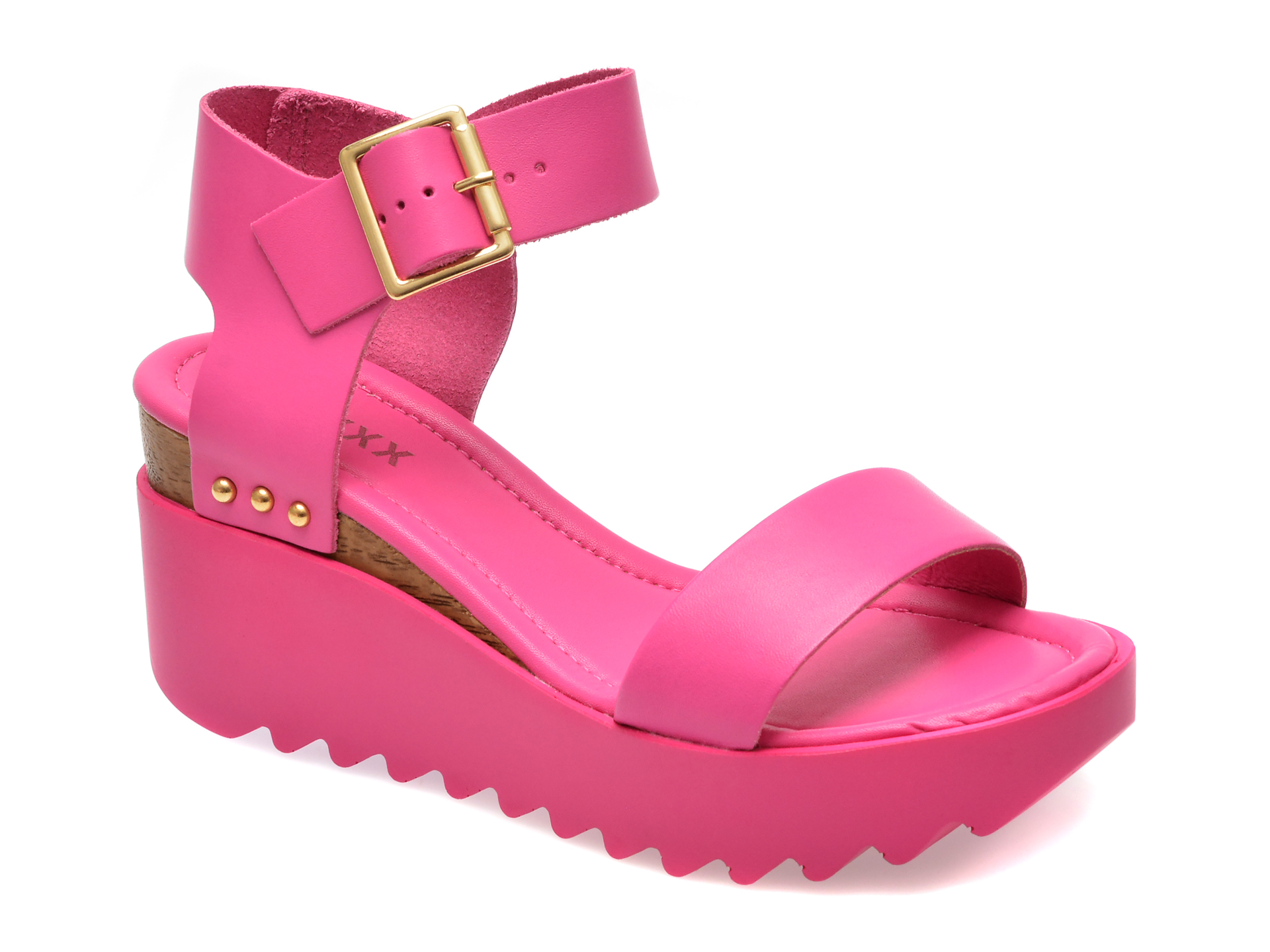 Sandale casual GRYXX fucsia, 353001, din piele naturala 1 Sandale casual GRYXX fucsia