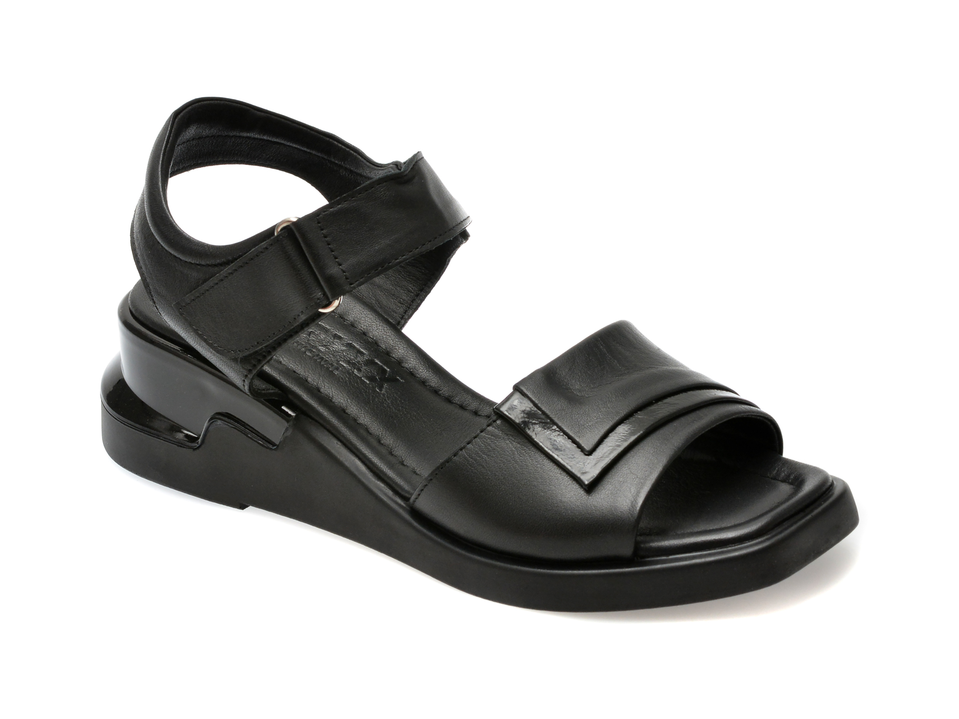 Sandale casual GRYXX negre, 161406, din piele naturala 1 Sandale casual GRYXX negre