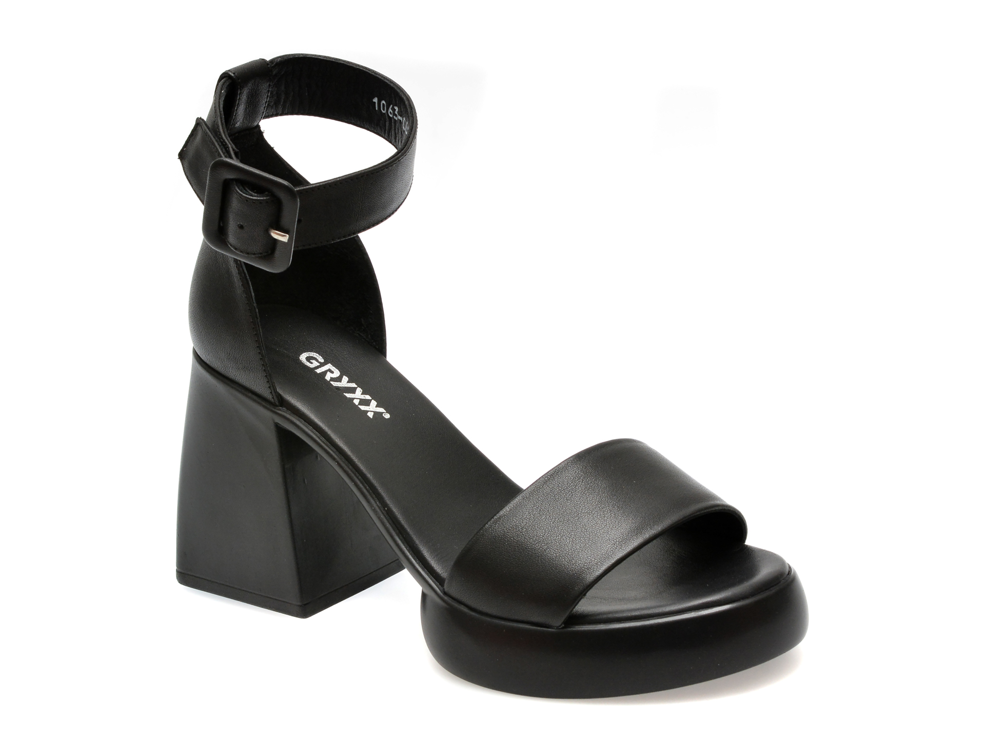 Sandale casual GRYXX negre, 435063, din piele naturala 1 Sandale casual GRYXX negre