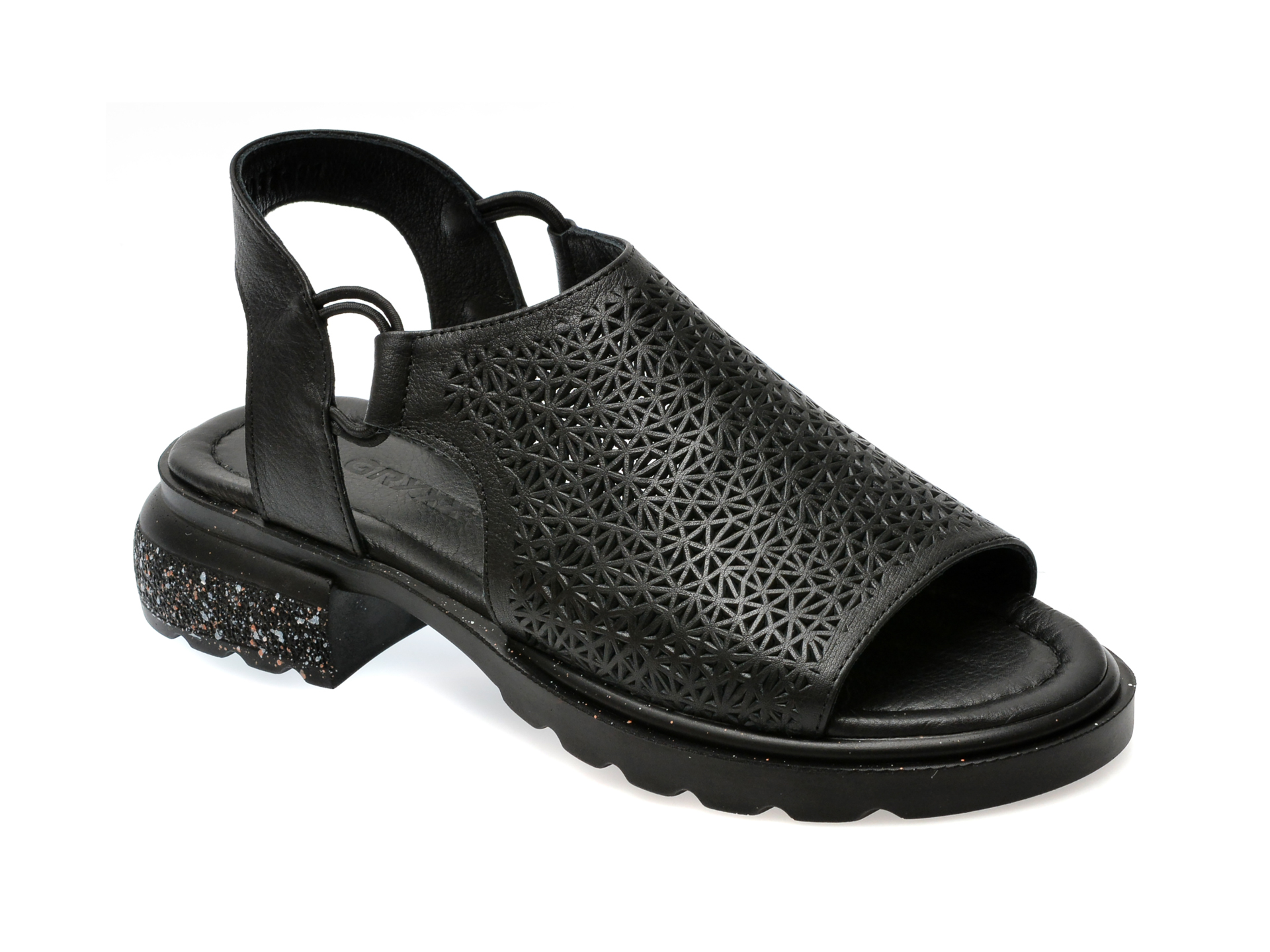 Sandale casual GRYXX negre, 612052, din piele naturala 1 Sandale casual GRYXX negre