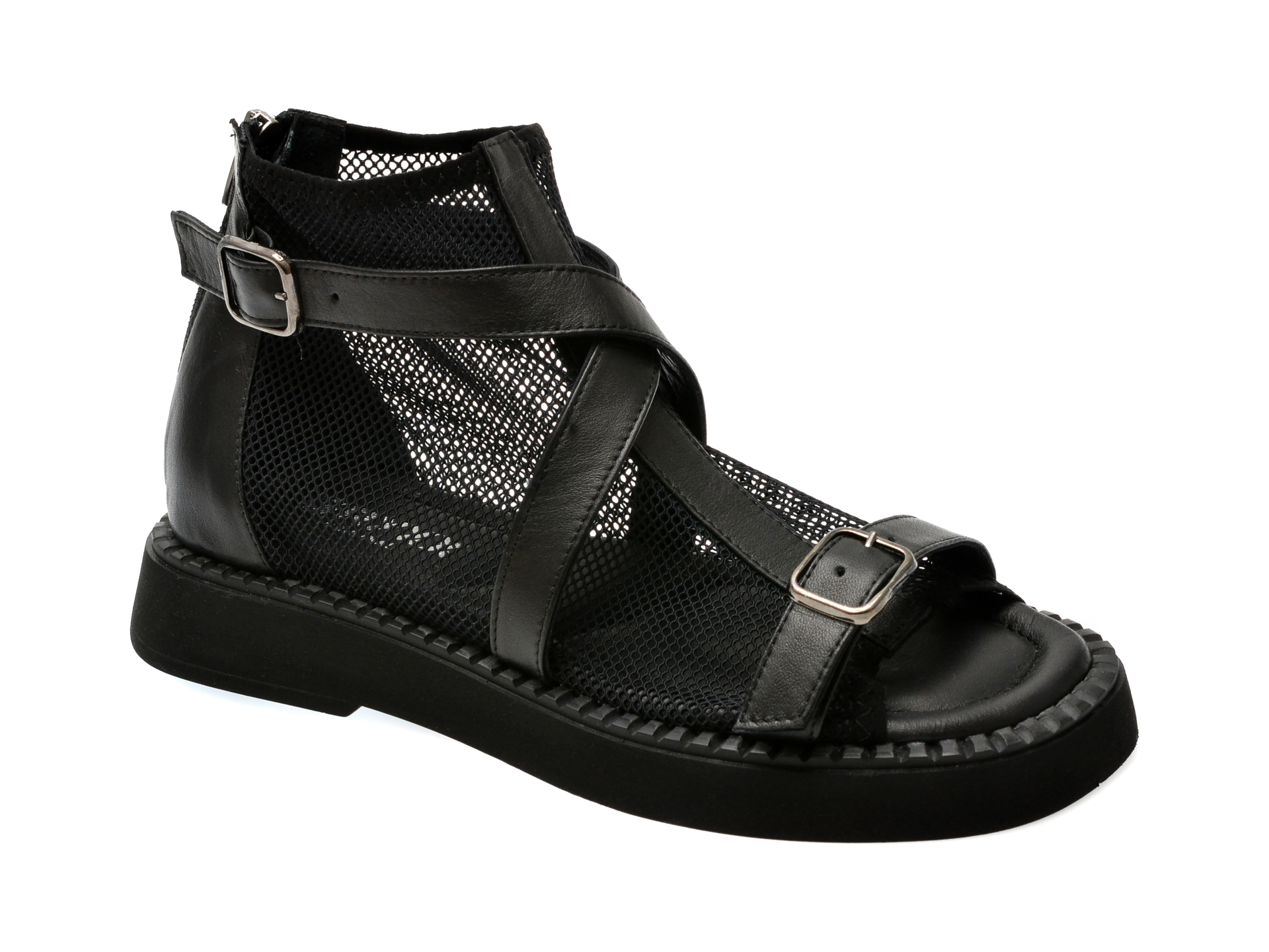 Sandale casual GRYXX negre, 801, din piele naturala 1 Sandale casual GRYXX negre