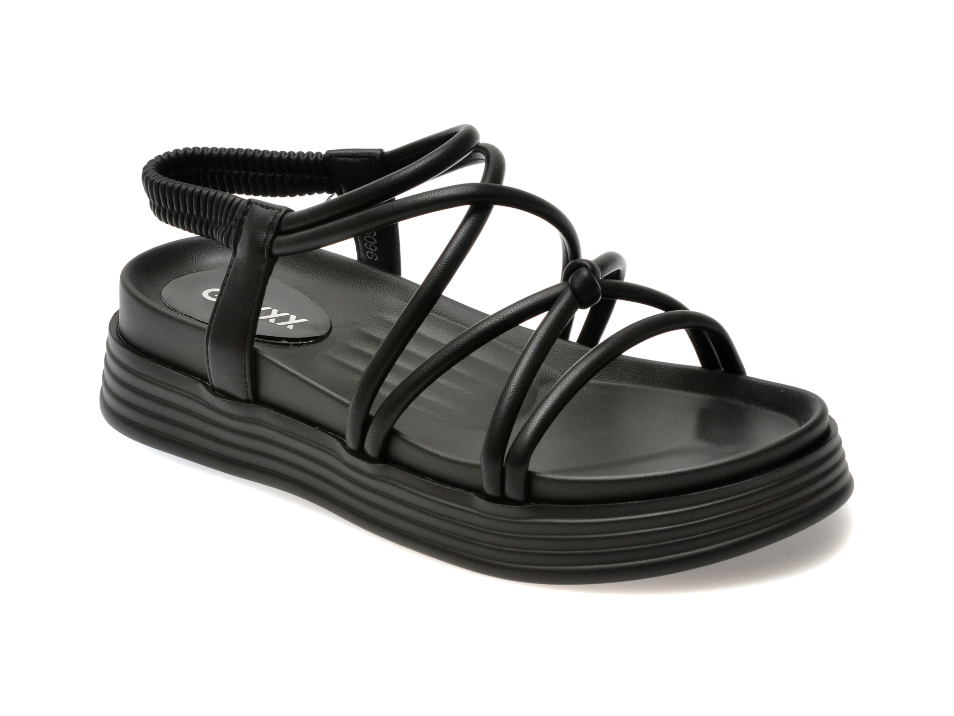Sandale casual GRYXX negre, 9609, din piele ecologica 1 Sandale casual GRYXX negre