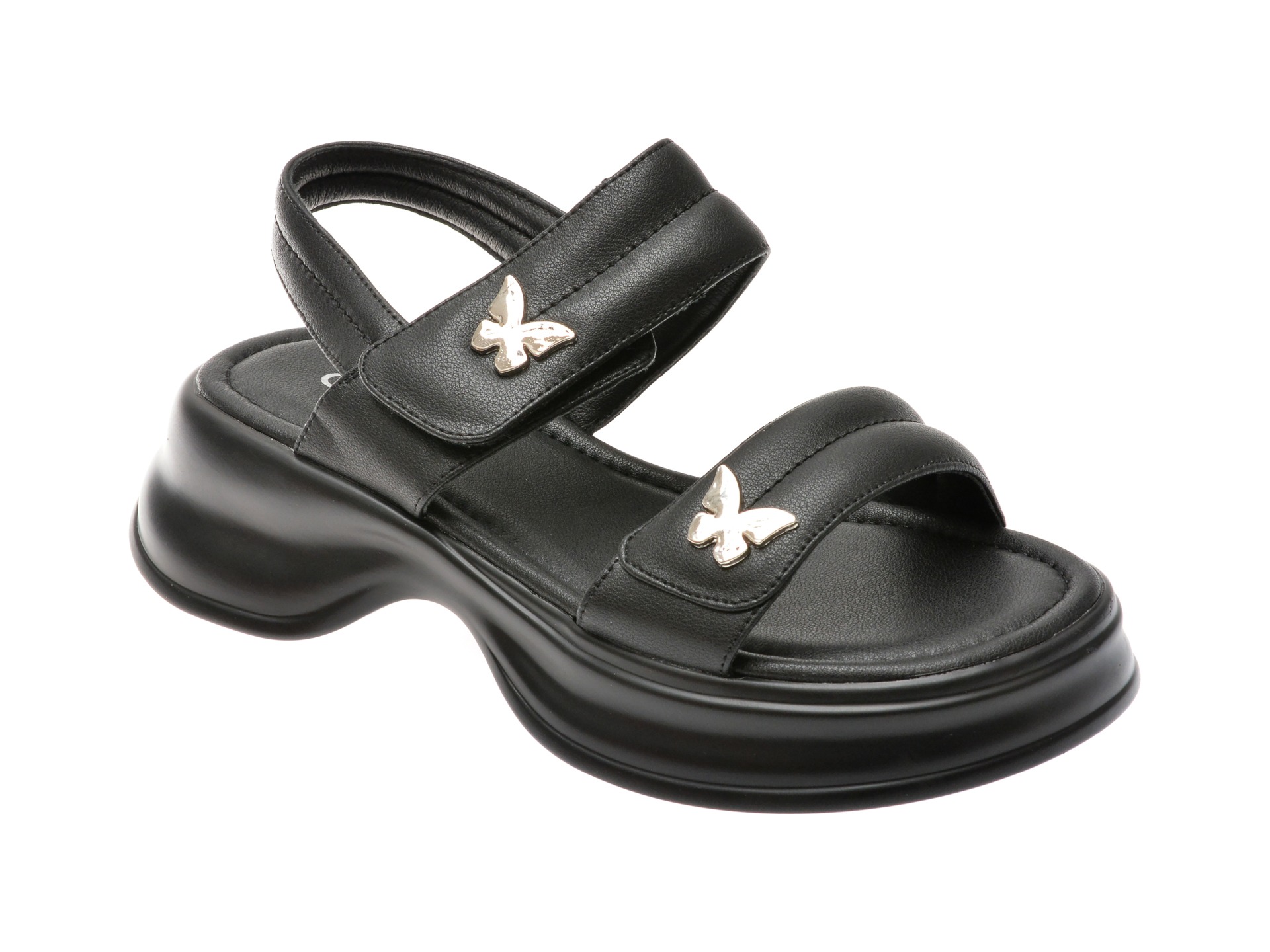 Sandale casual GRYXX negre, LX637, din piele naturala 1 Sandale casual GRYXX negre