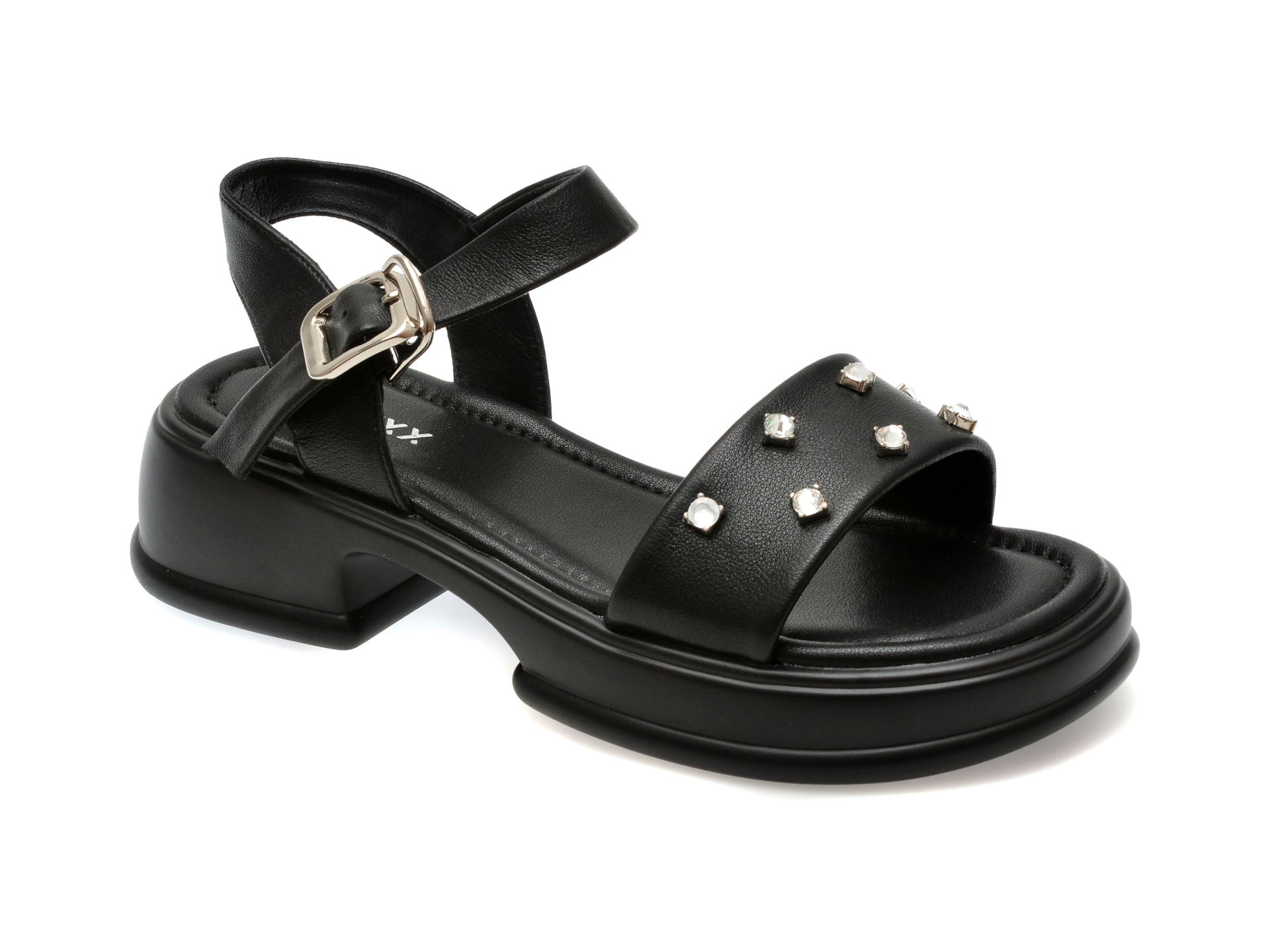 Sandale casual GRYXX negre, LX661, din piele naturala 1 Sandale casual GRYXX negre