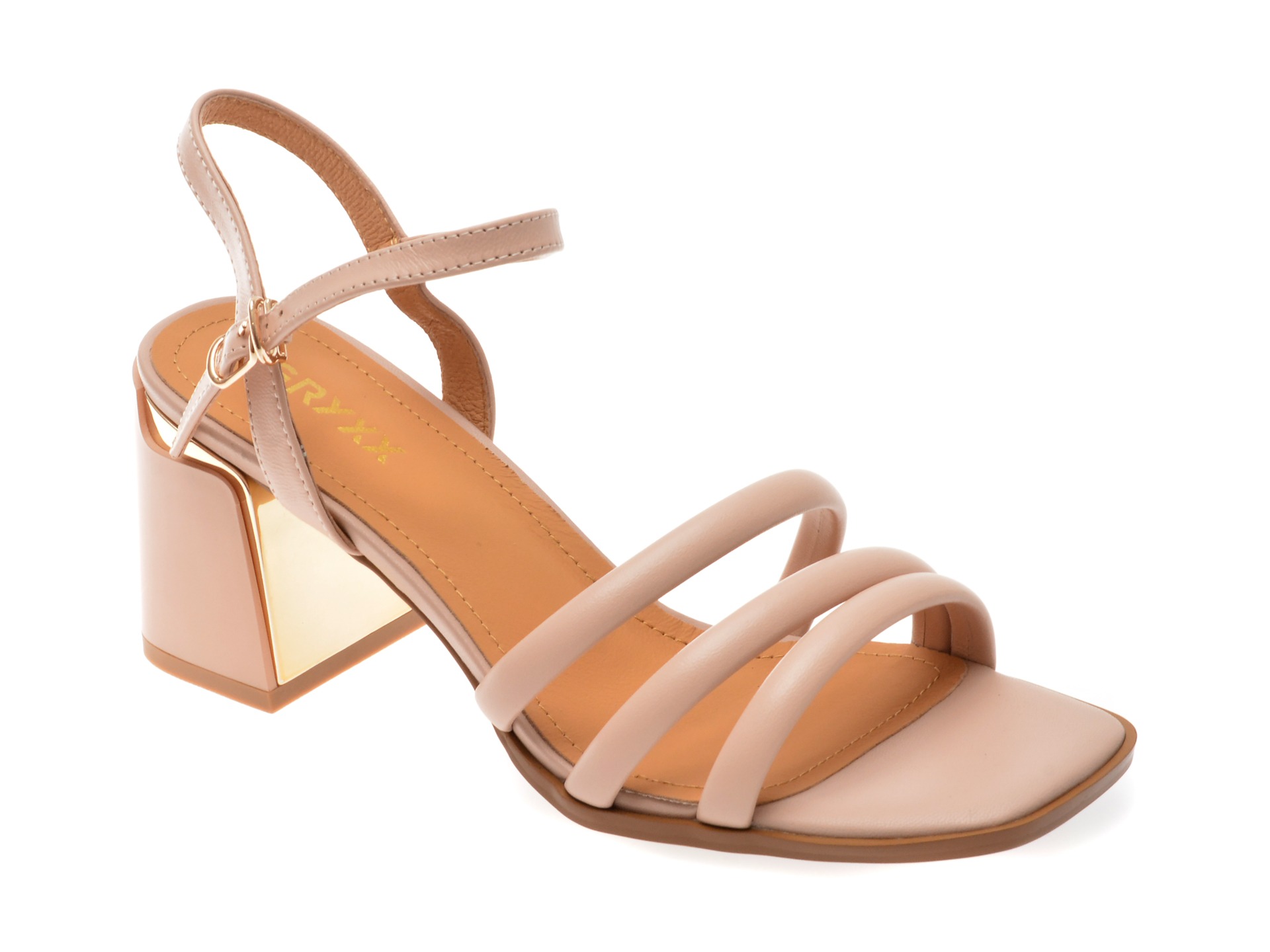 Sandale casual GRYXX nude, F59C10, din piele naturala 1 Sandale casual GRYXX nude