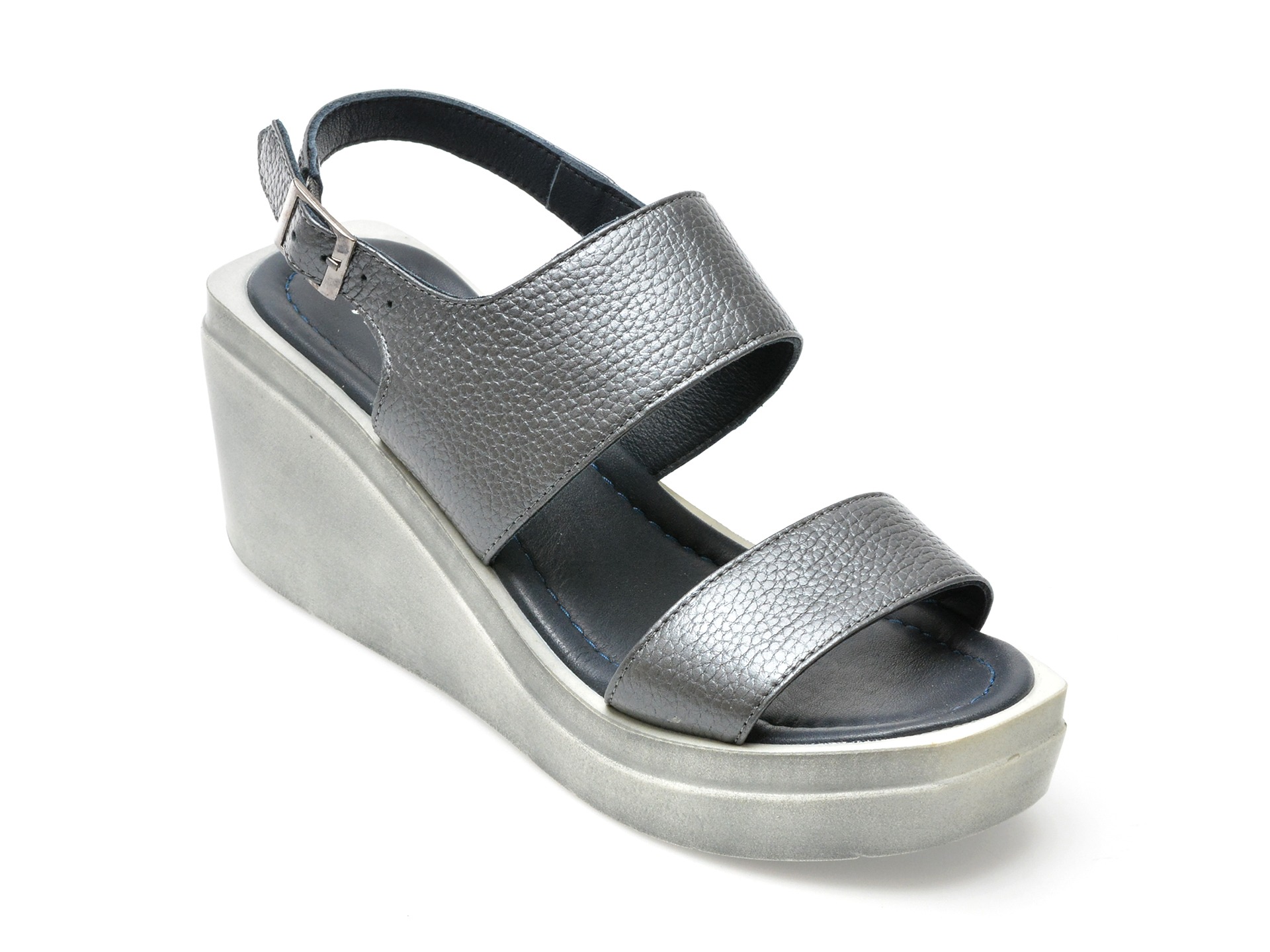 Sandale casual MAGRIT gri, 15, din piele naturala 1 Sandale casual MAGRIT gri