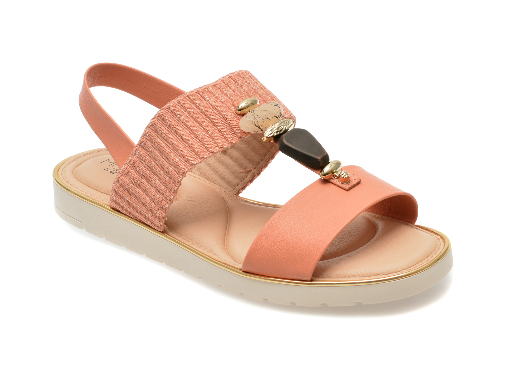 Sandale casual MODARE portocalii, 7175102, din piele ecologica 1 Sandale casual MODARE portocalii