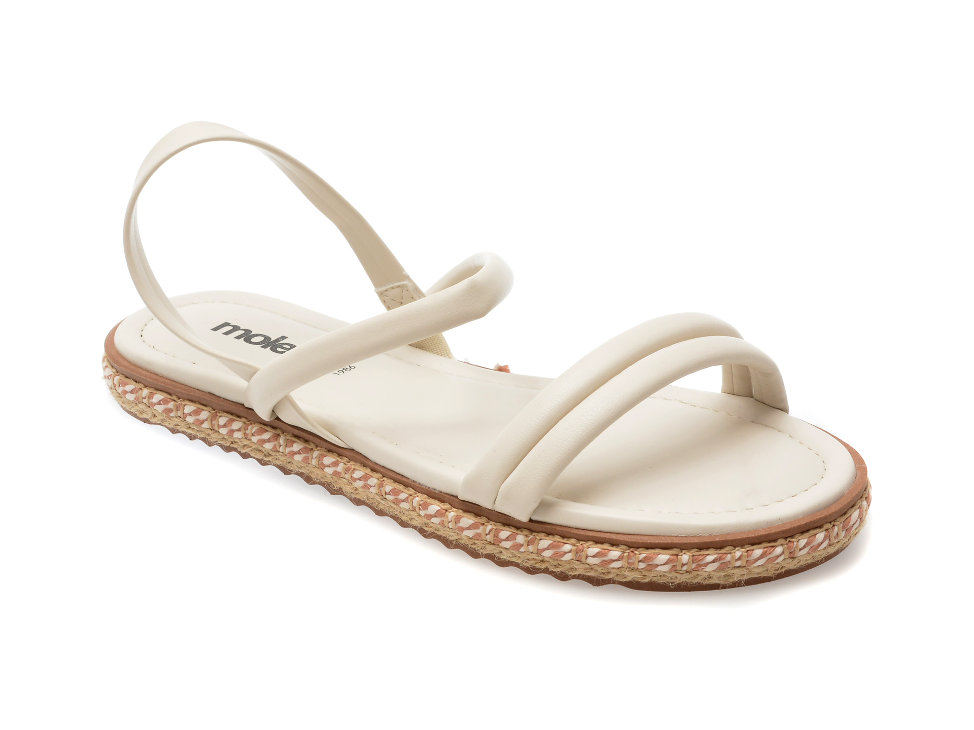 Sandale casual MOLECA albe, 5413723, din piele ecologica 1 Sandale casual MOLECA albe