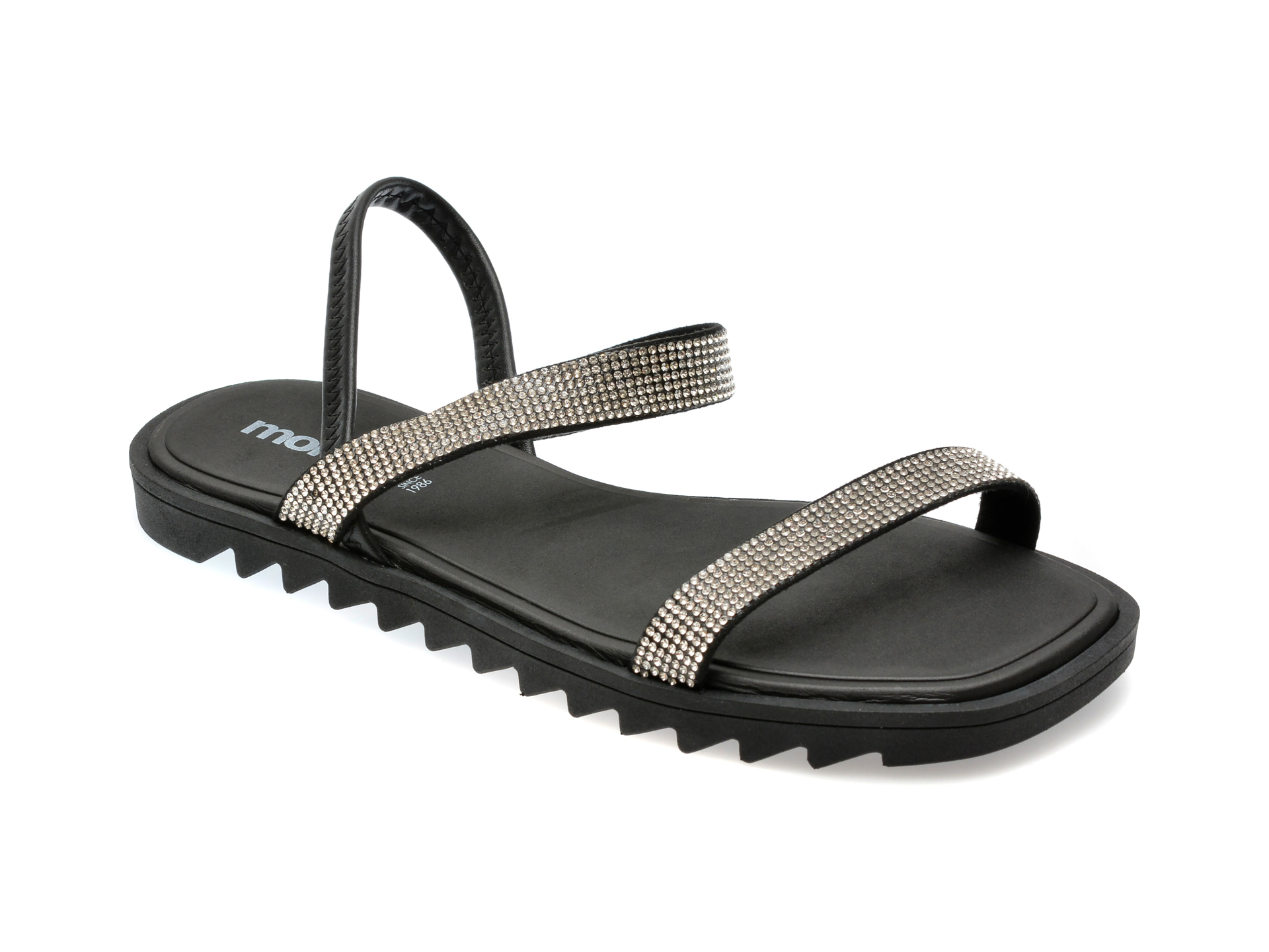 Sandale casual MOLECA negre, 5454114, din piele ecologica 1 Sandale casual MOLECA negre