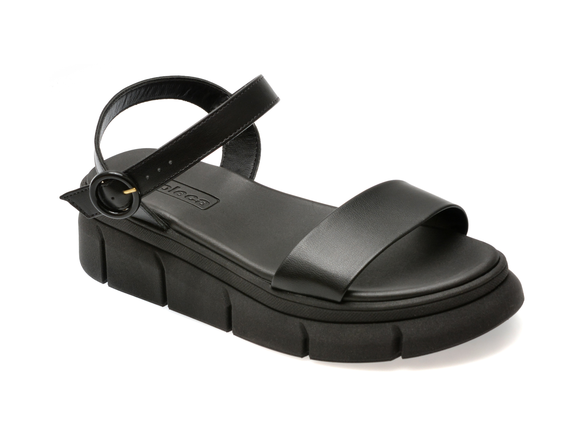 Sandale casual MOLECA negre, 5483102, din piele ecologica 1 Sandale casual MOLECA negre