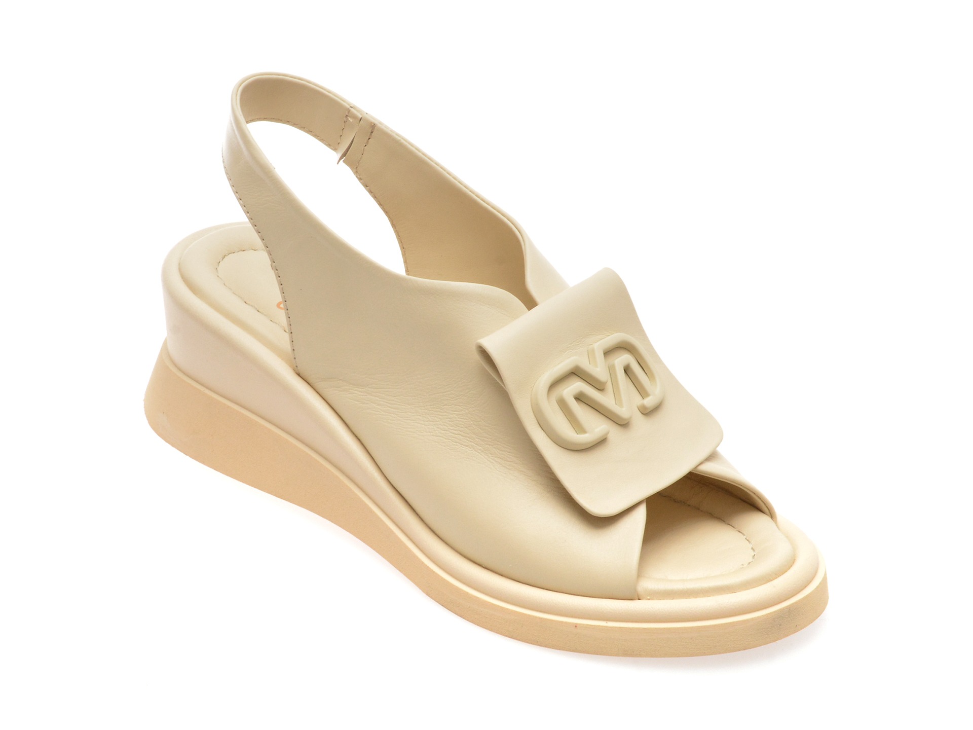 Sandale casual MOLLY BESSA bej, 32229, din piele naturala 1 Sandale casual MOLLY BESSA bej