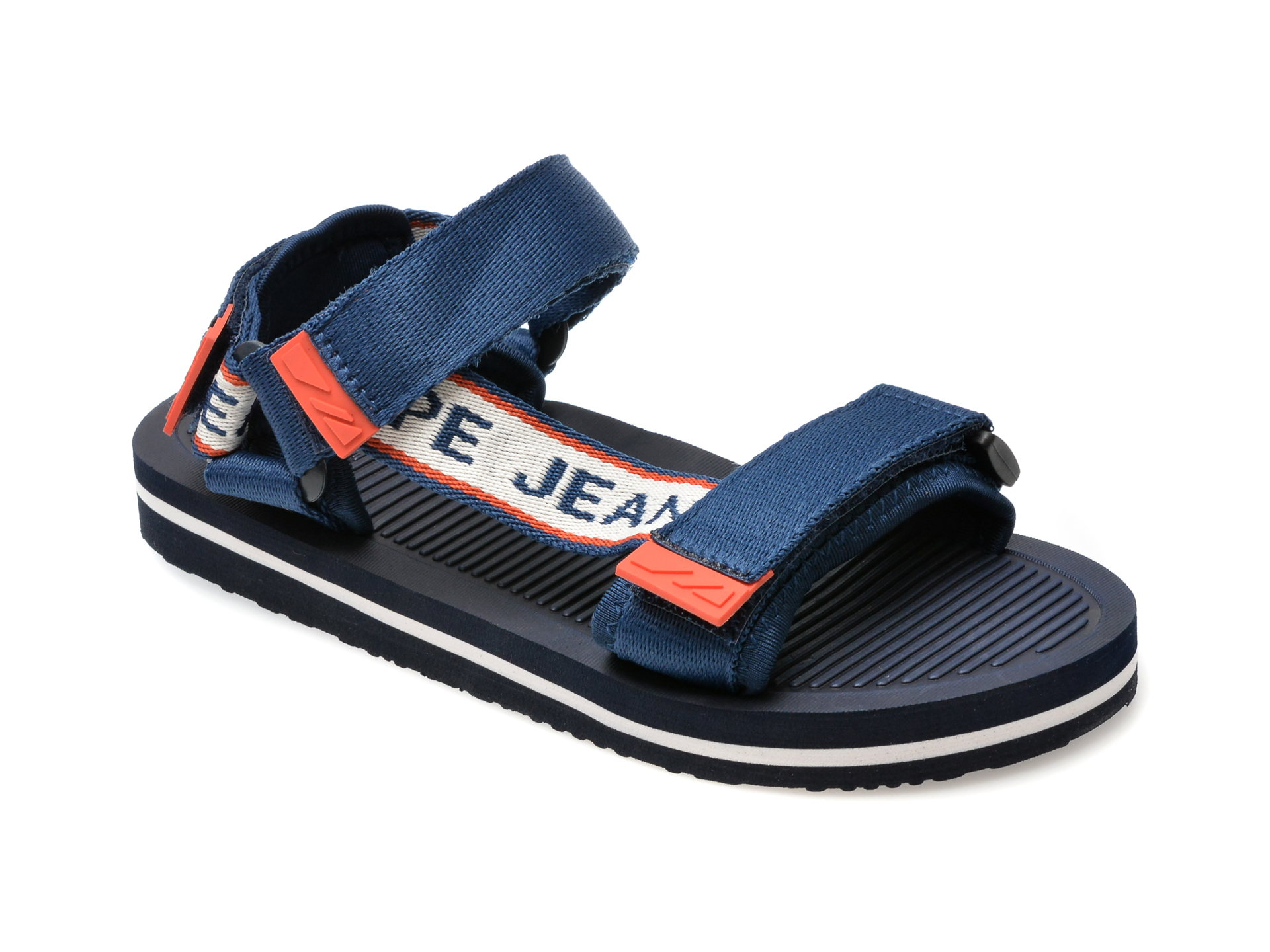 Sandale casual PEPE JEANS bleumarin, BS70063, din material textil 1 Sandale casual PEPE JEANS bleumarin